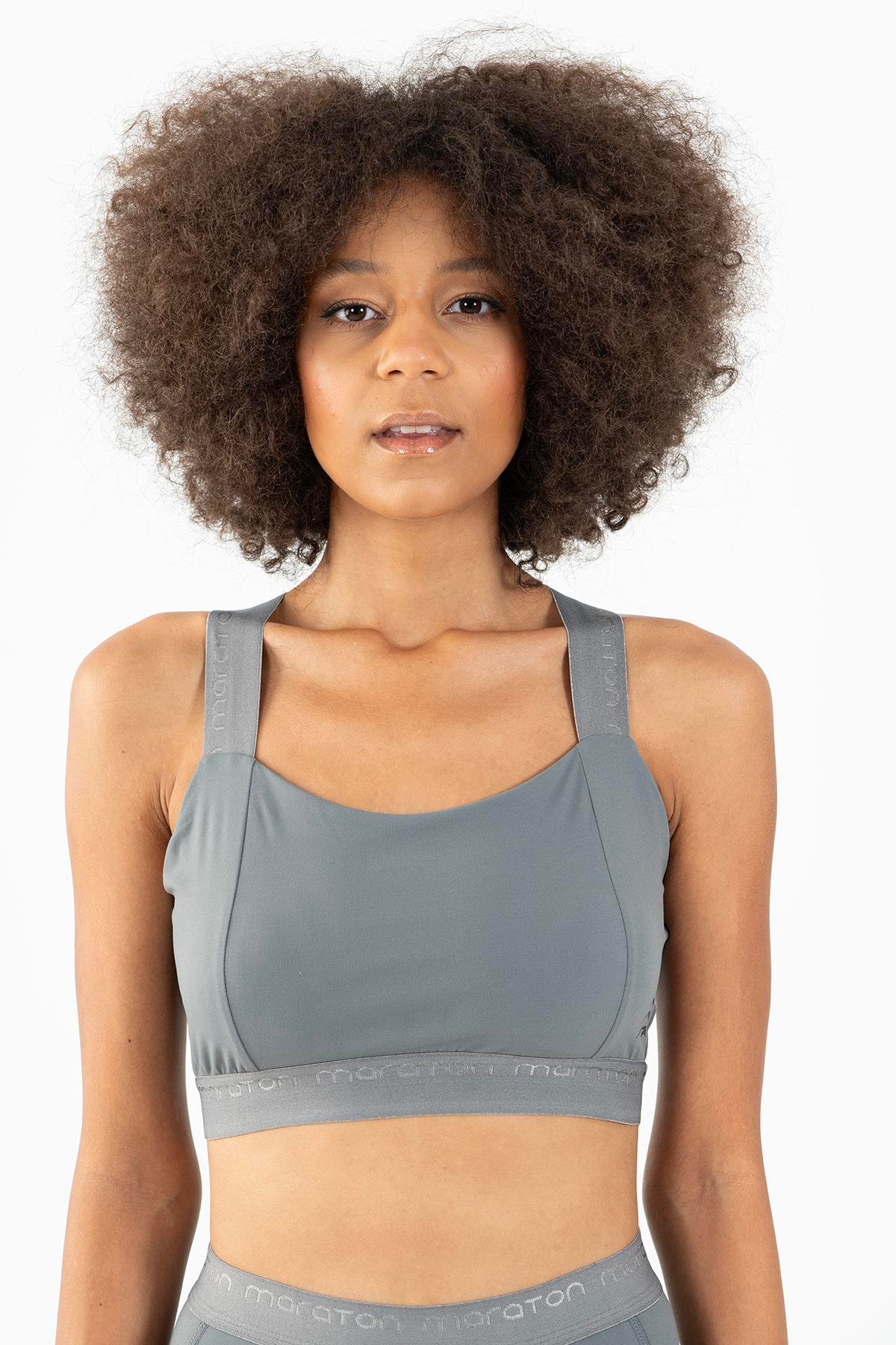Maraton Active SlimFit Kadın Atlet Yaka  Kolsuz Fitness Bra 22128