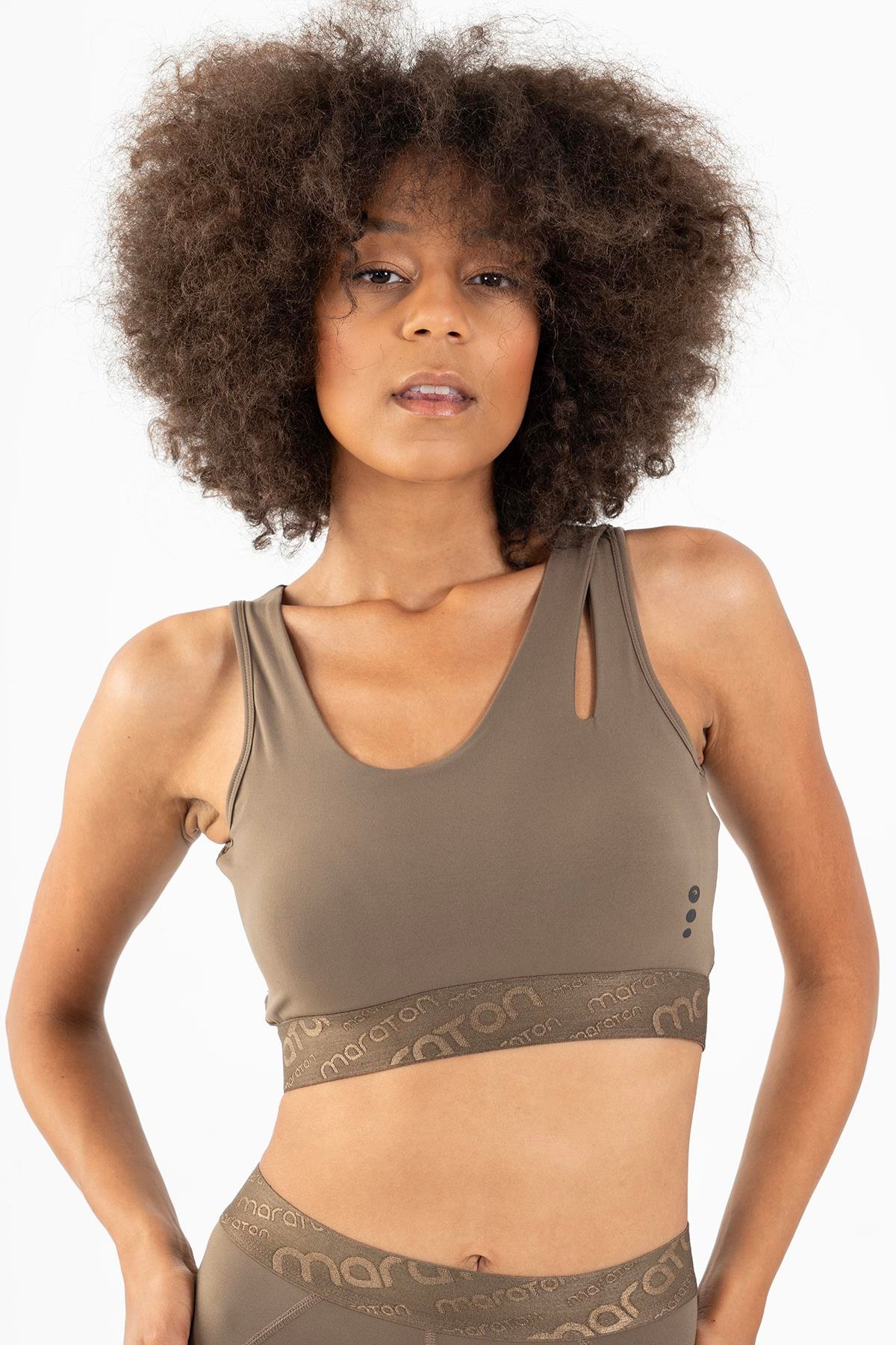 Maraton Active SlimFit Kadın Atlet Yaka  Kolsuz Fitness Bra 21972