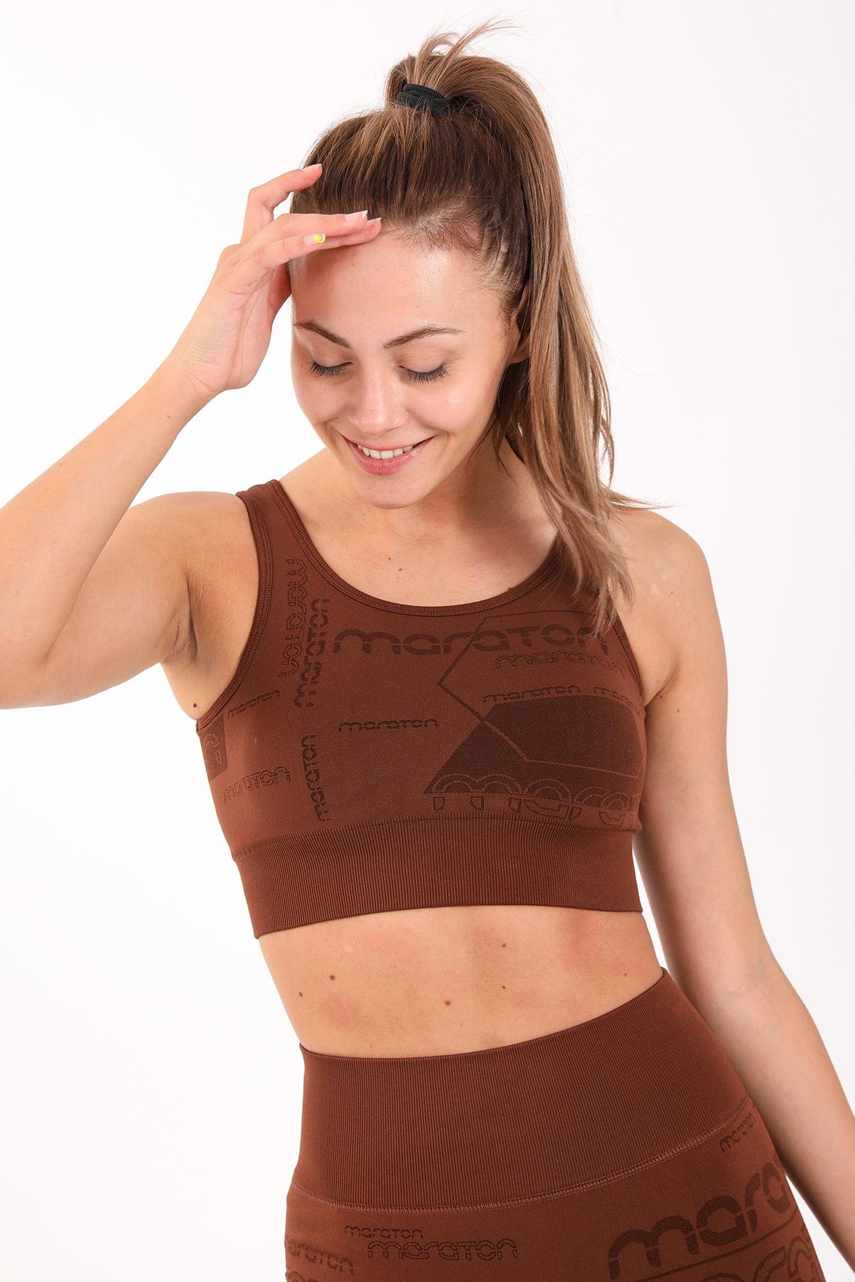 Maraton Active SlimFit Kadın Atlet Yaka  Kolsuz Koşu Bra 813065