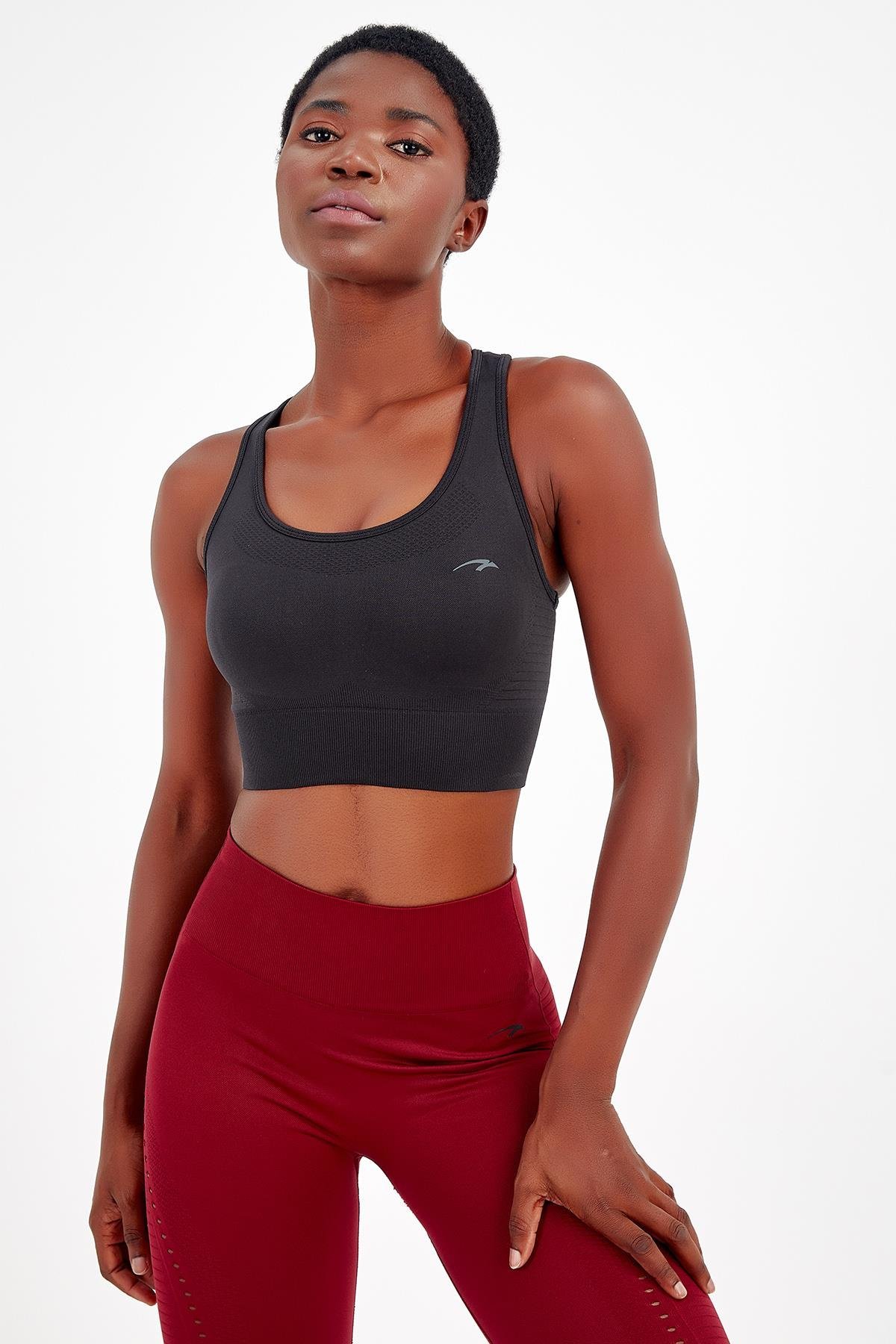 Maraton Active SlimFit Kadın Bisiklet Yaka  Kolsuz Fitness Bra 813047