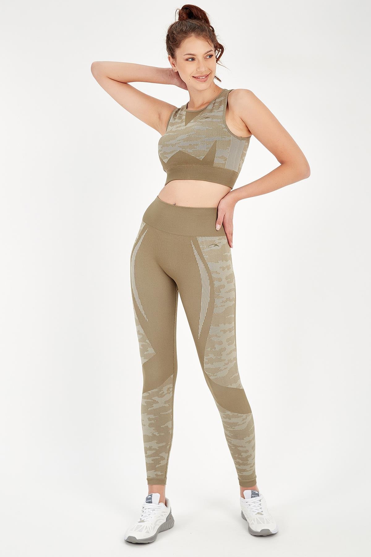 Maraton Active SlimFit Kadın Bisiklet Yaka  Kolsuz Fitness Bra 813054