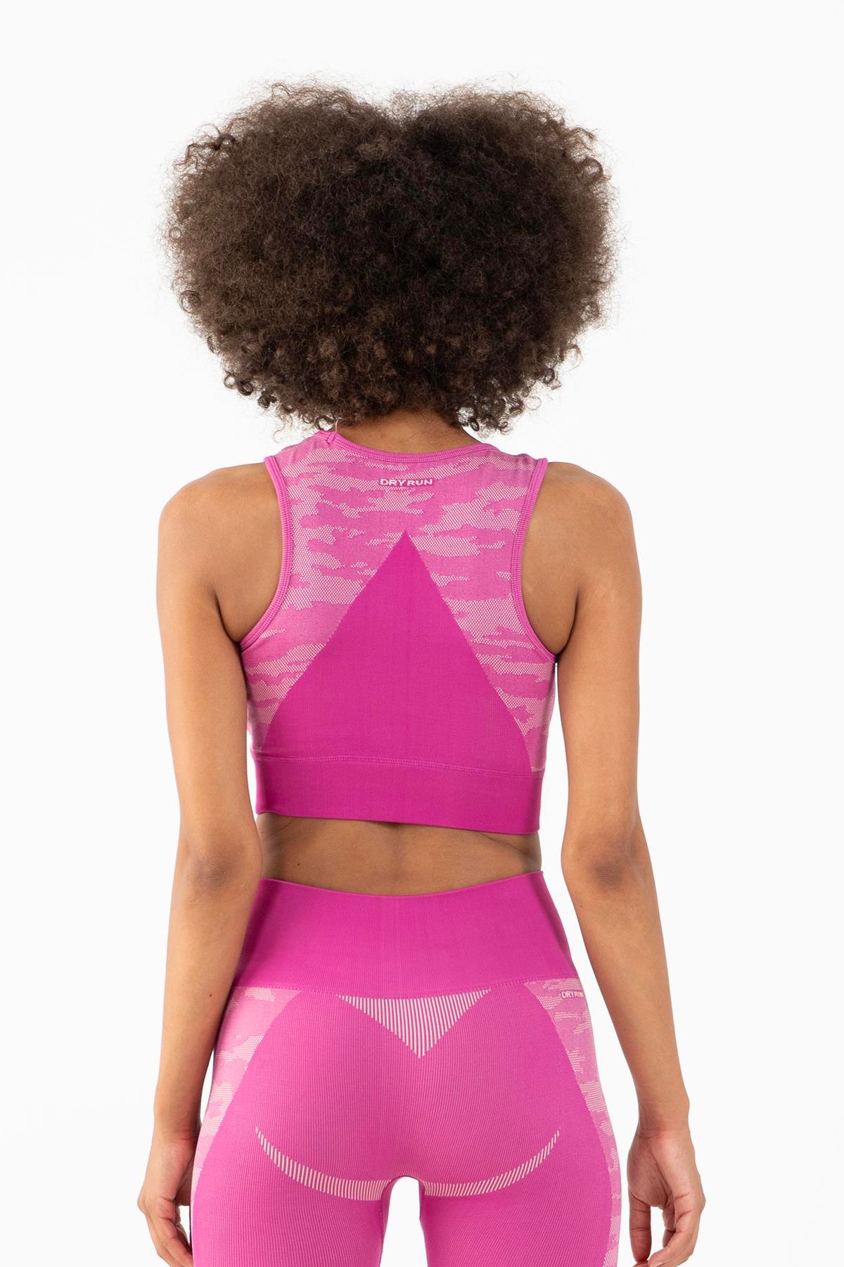 Maraton Active SlimFit Kadın Bisiklet Yaka  Kolsuz Fitness Bra 813054