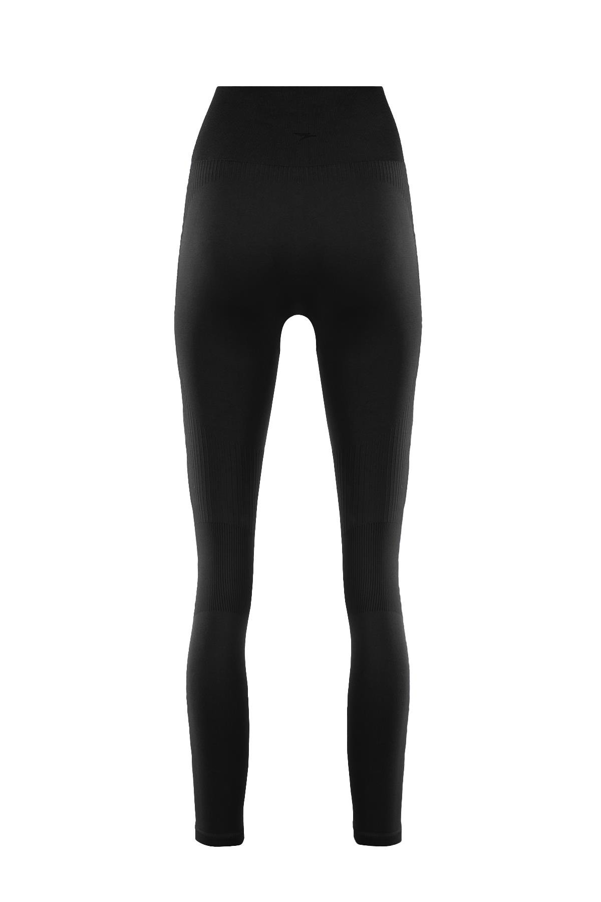 Maraton Active SlimFit Kadın  Düz Paça  PERFORMANS Siyah Tayt 812104