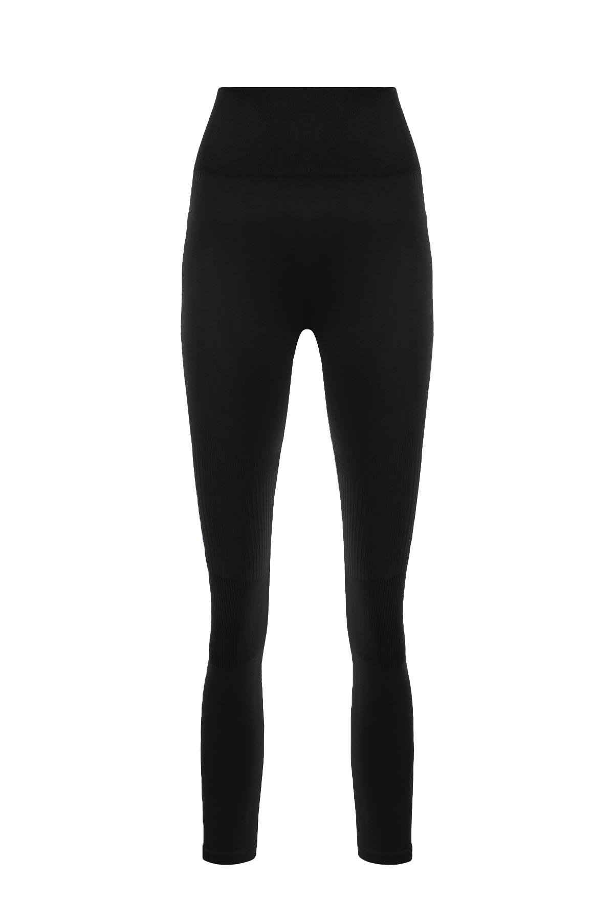Maraton Active SlimFit Kadın  Düz Paça  PERFORMANS Siyah Tayt 812104