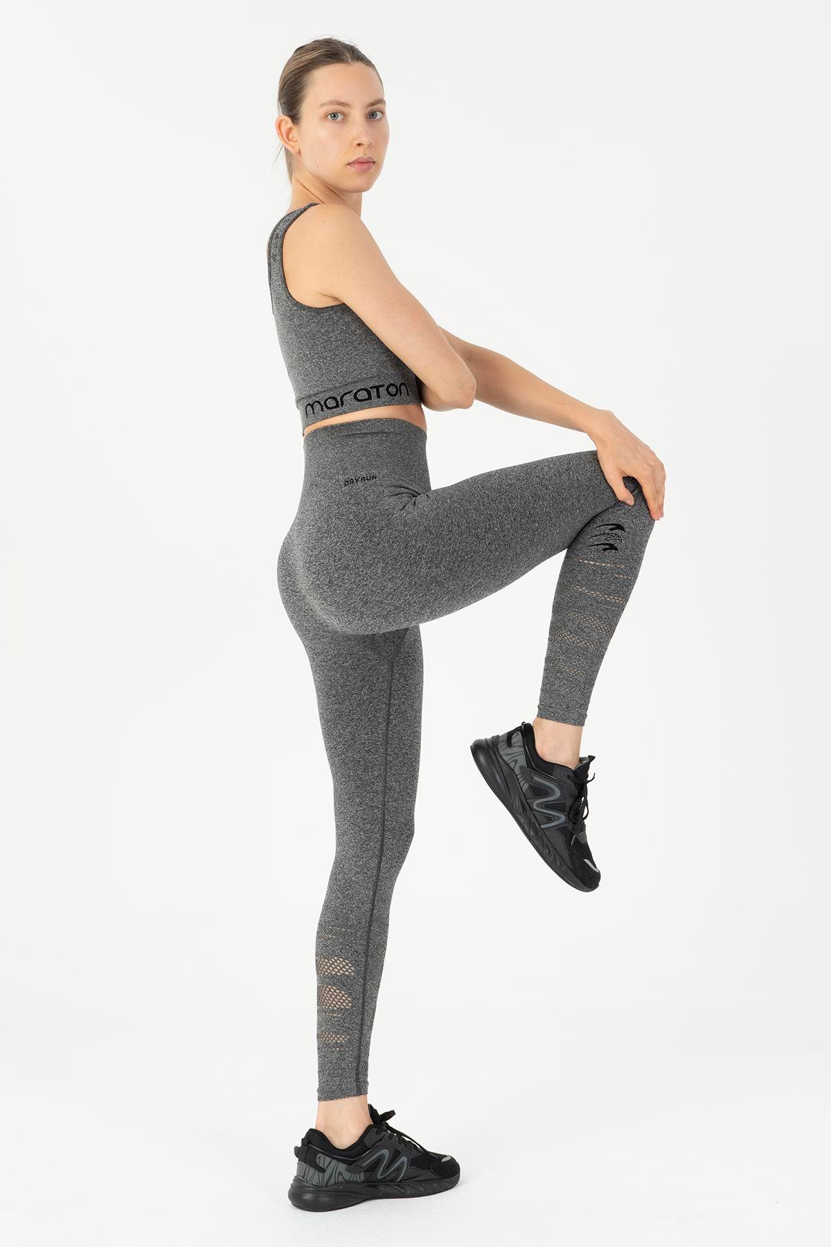 Maraton Active SlimFit Kadın    Koşu Siyah Tayt 812097