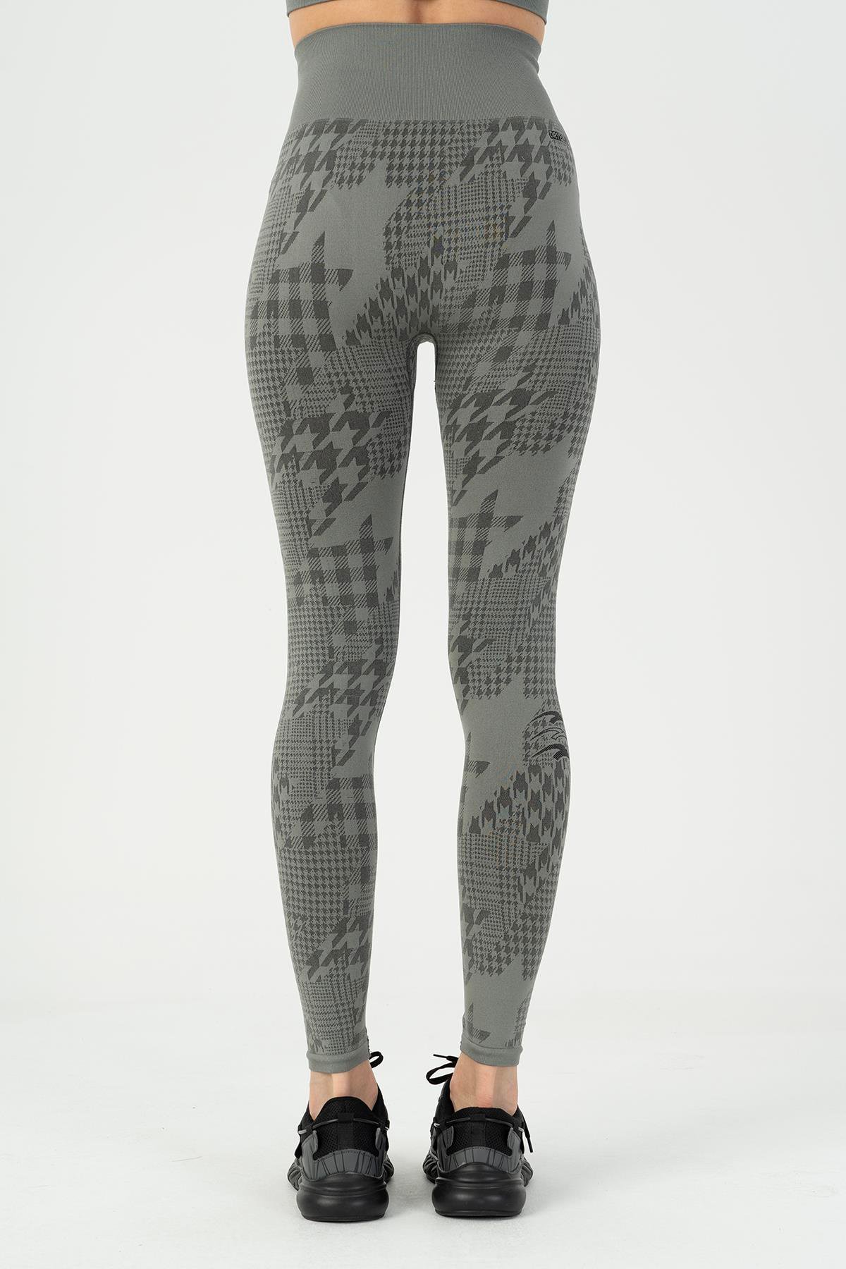 Maraton Active SlimFit Kadın  Tayt  Fitness Siyah Tayt 812101