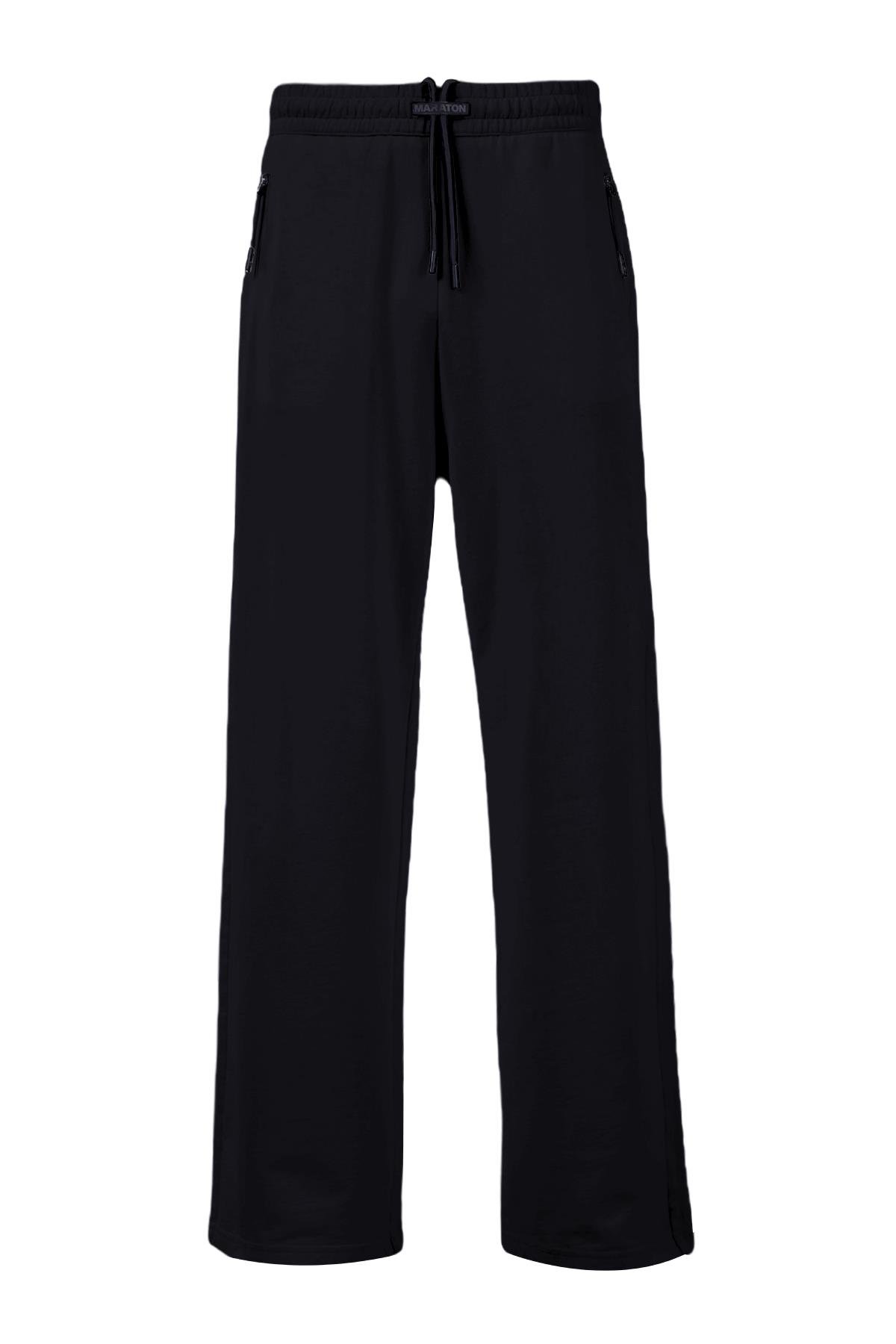 Maraton CASUAL Comfort Kadın  Bol Paça  HYPE Siyah Eşofman Altı 23872