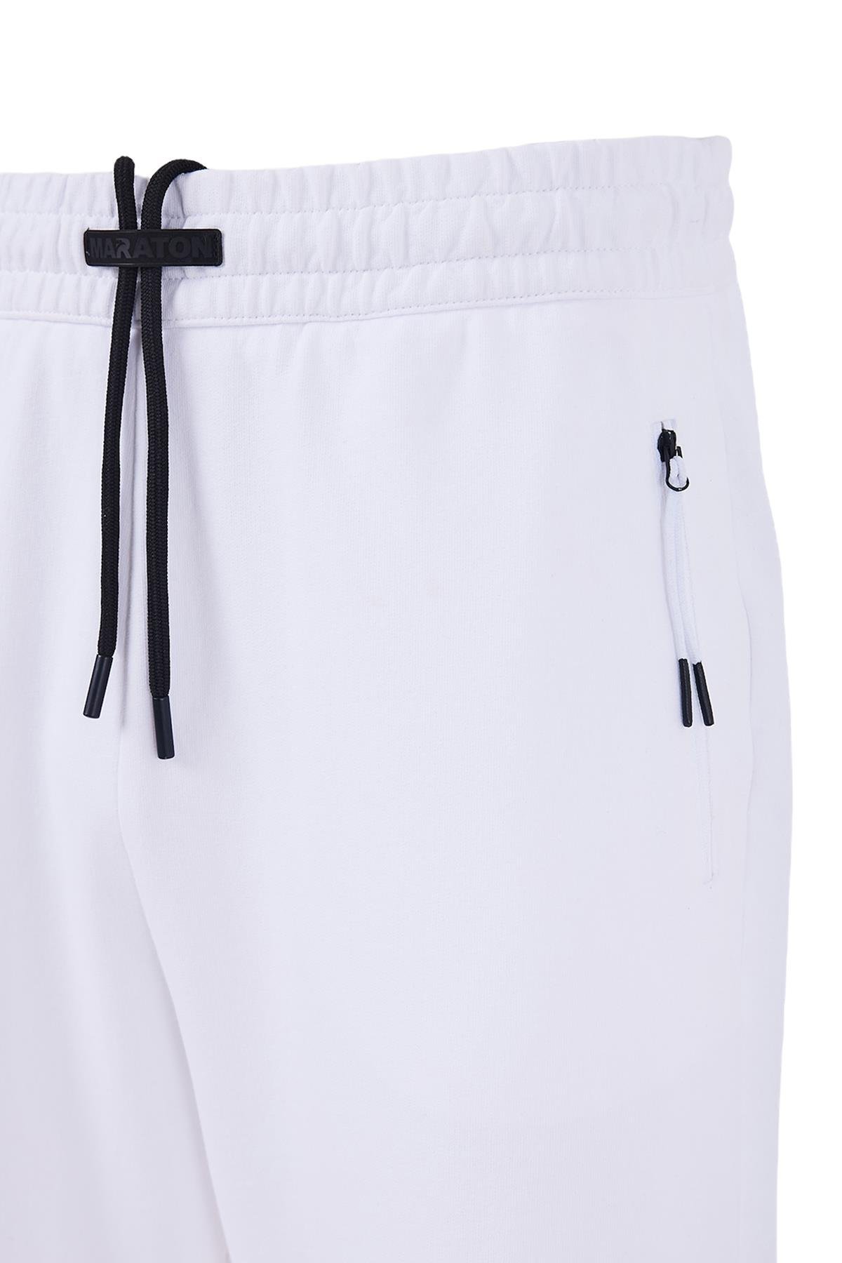 Maraton CASUAL Comfort Kadın  Bol Paça  HYPE Beyaz Eşofman Altı 23872