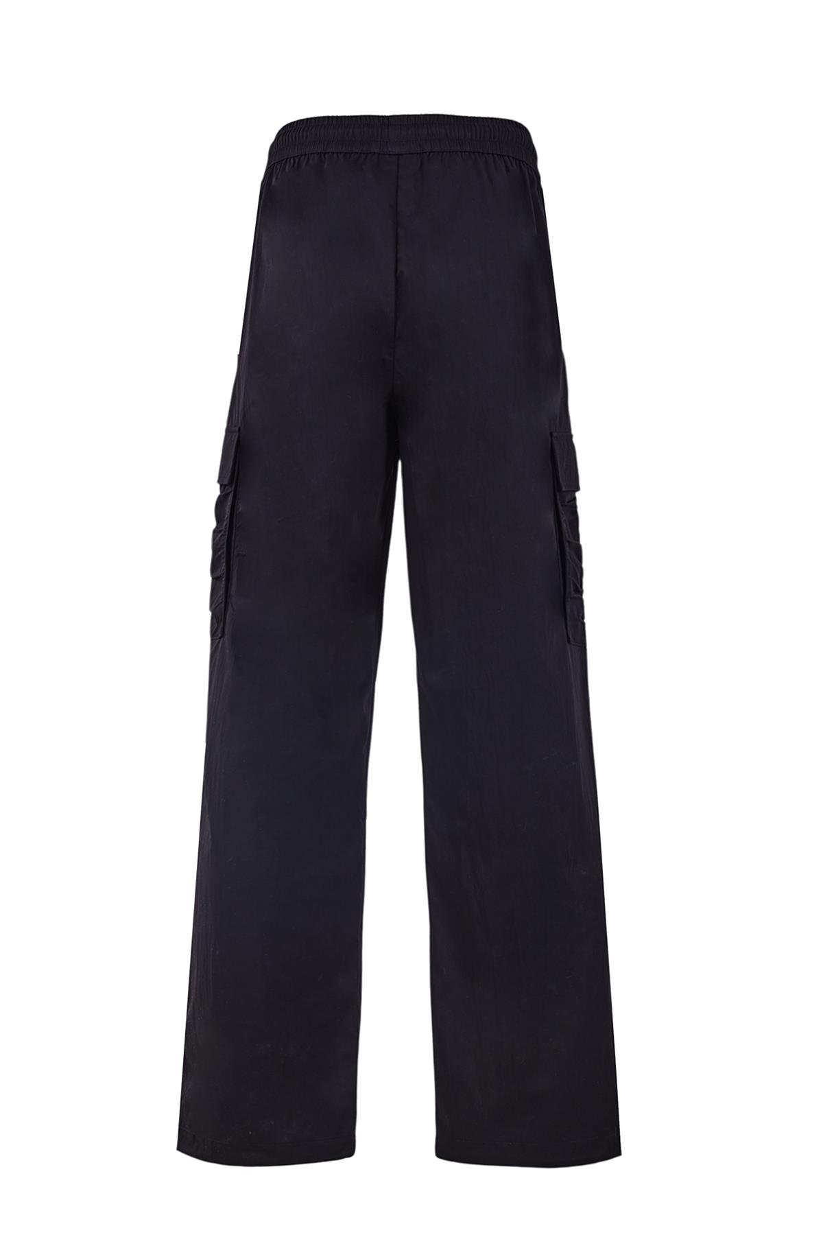 Maraton CASUAL Comfort Kadın  Dönüşlü Paça  HYPE Siyah Eşofman Altı 23820