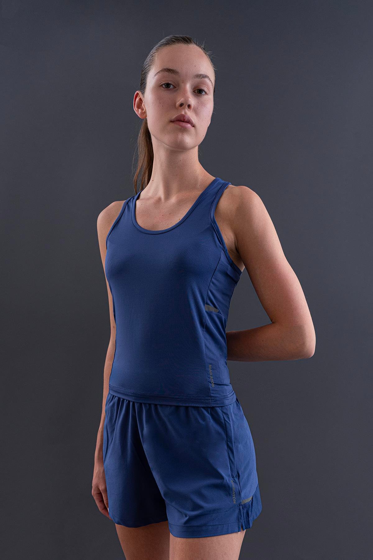 Maraton SlimFit Kadın Bisiklet Yaka  Kolsuz  Atlet 23888