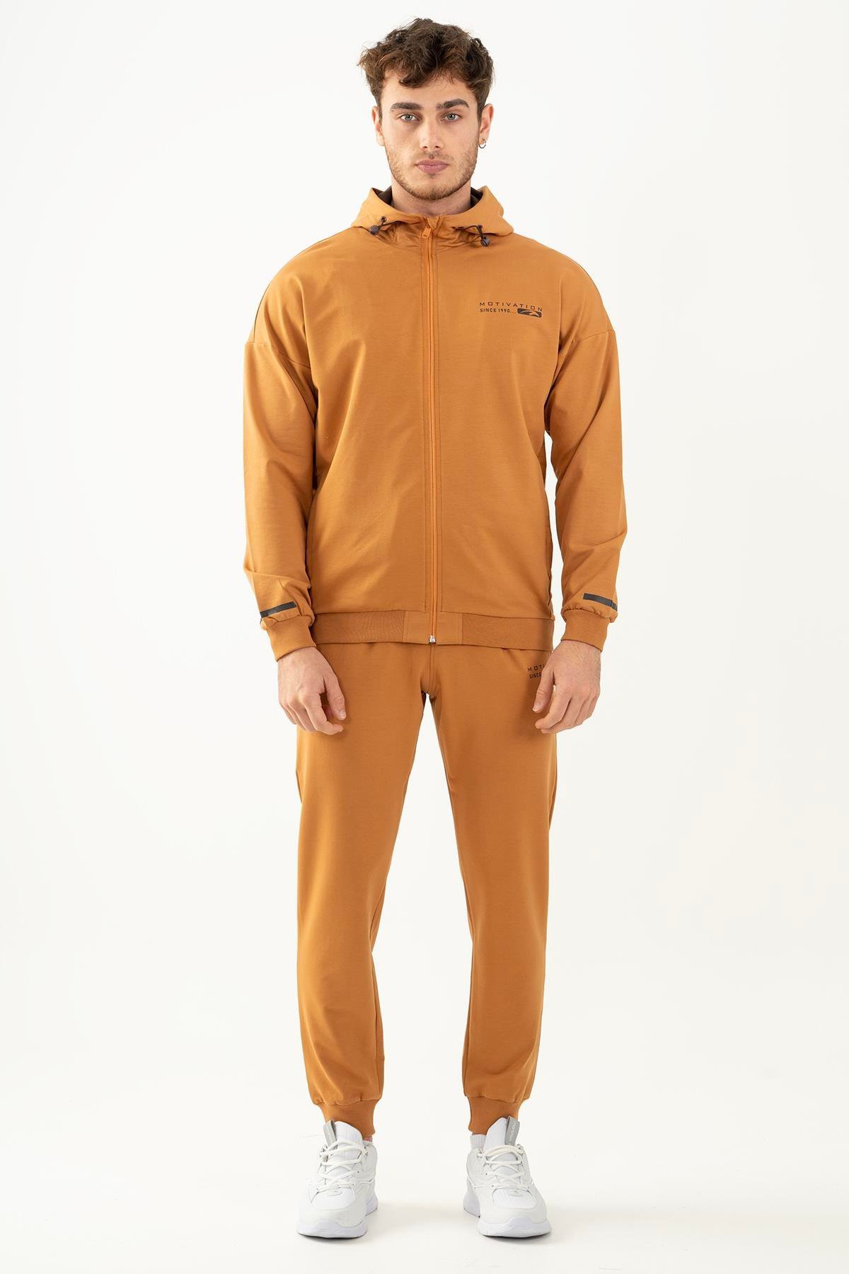 Maraton Sportswear Comfort Erkek Kapşonlu  Uzun Kol Basic Eşofman Üstü 21624