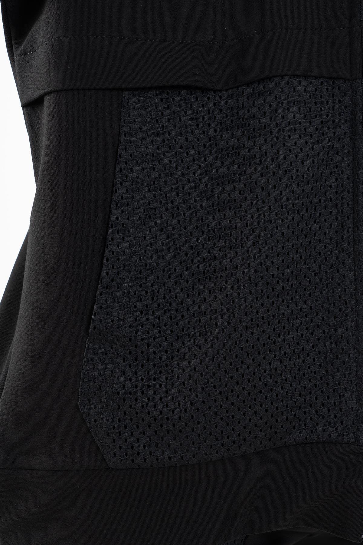Maraton Sportswear Comfort Kadın Dik Yaka  Düşük Kol Basic Tracktop 22178