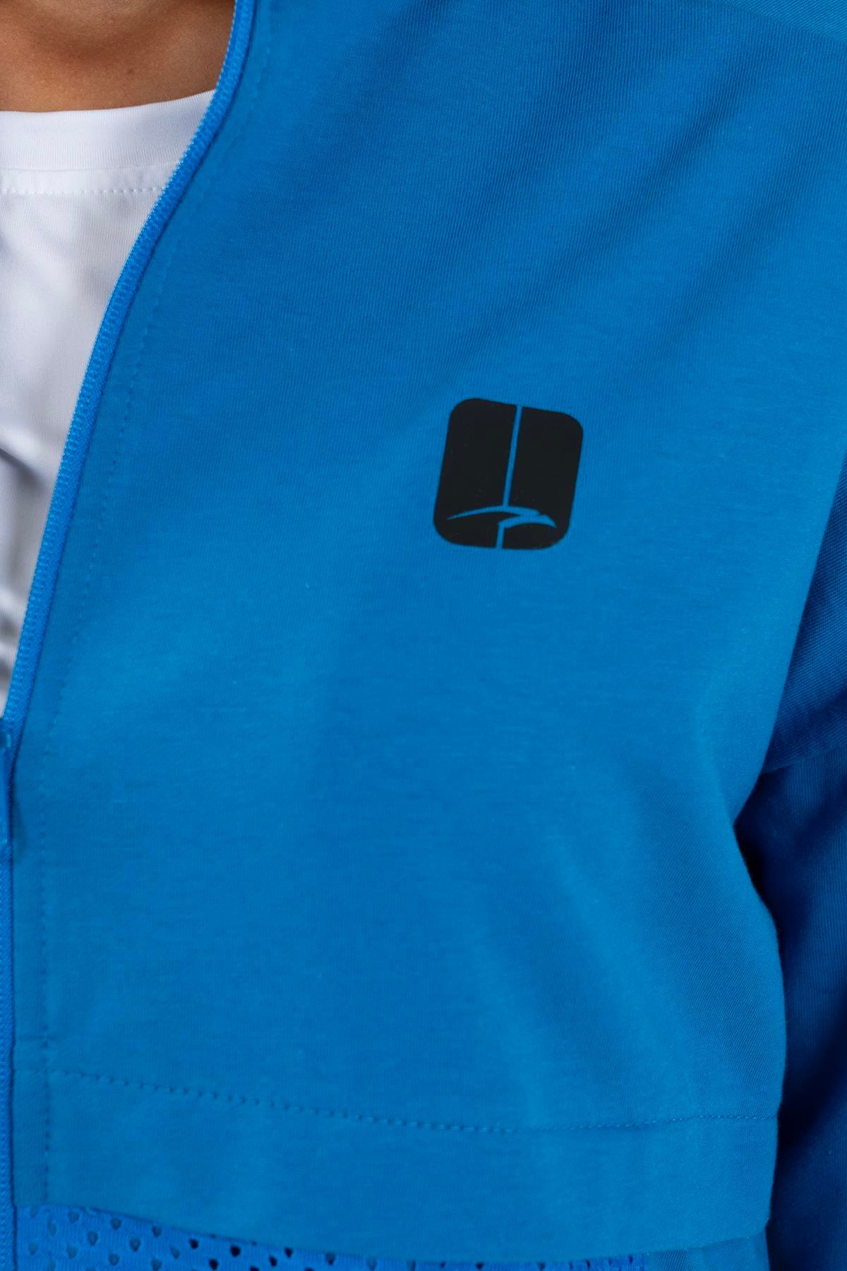 Maraton Sportswear Comfort Kadın Dik Yaka  Düşük Kol Basic Tracktop 22178
