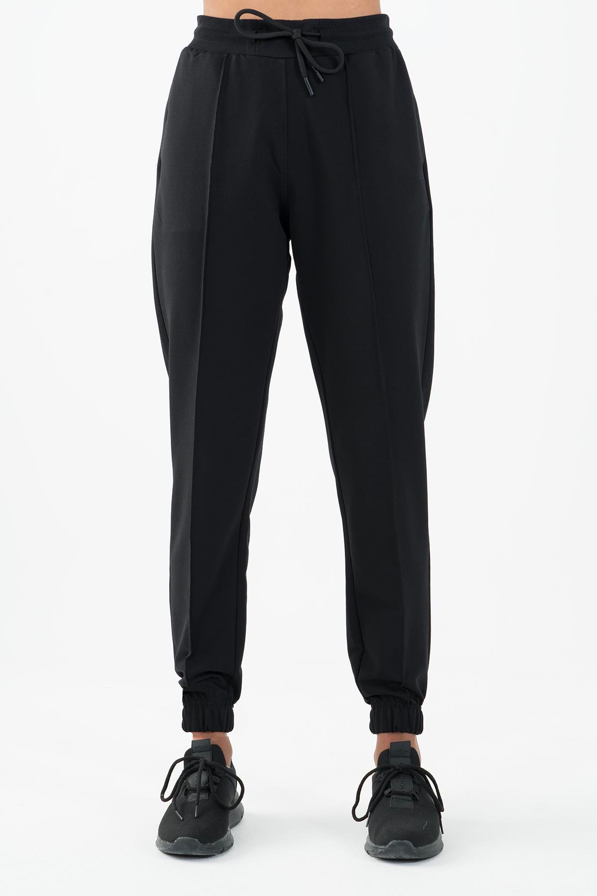 Maraton Sportswear Comfort Kadın  Dönüşlü Paça  Basic Eşofman Altı 22177