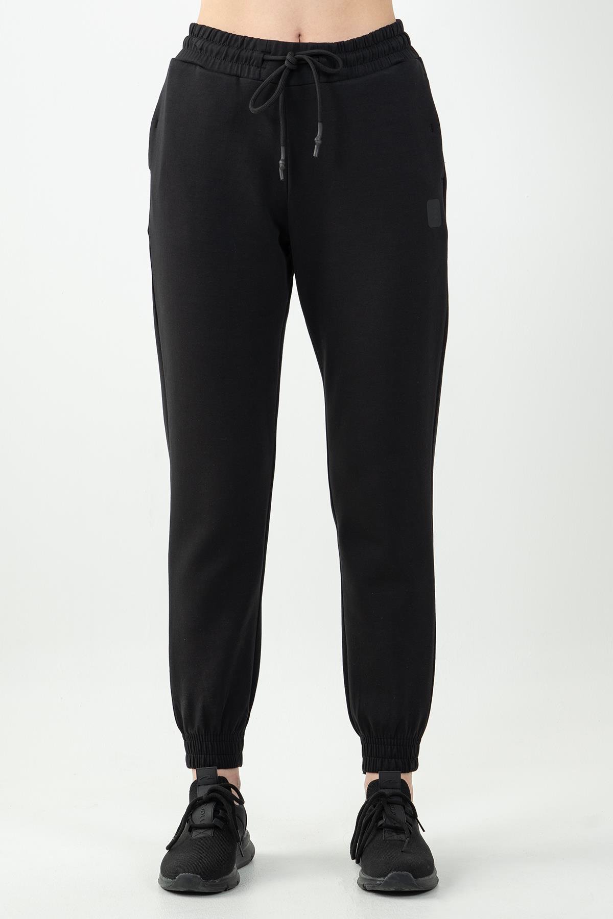 Maraton Sportswear Comfort Kadın  Dönüşlü Paça  Basic Eşofman Altı 22163