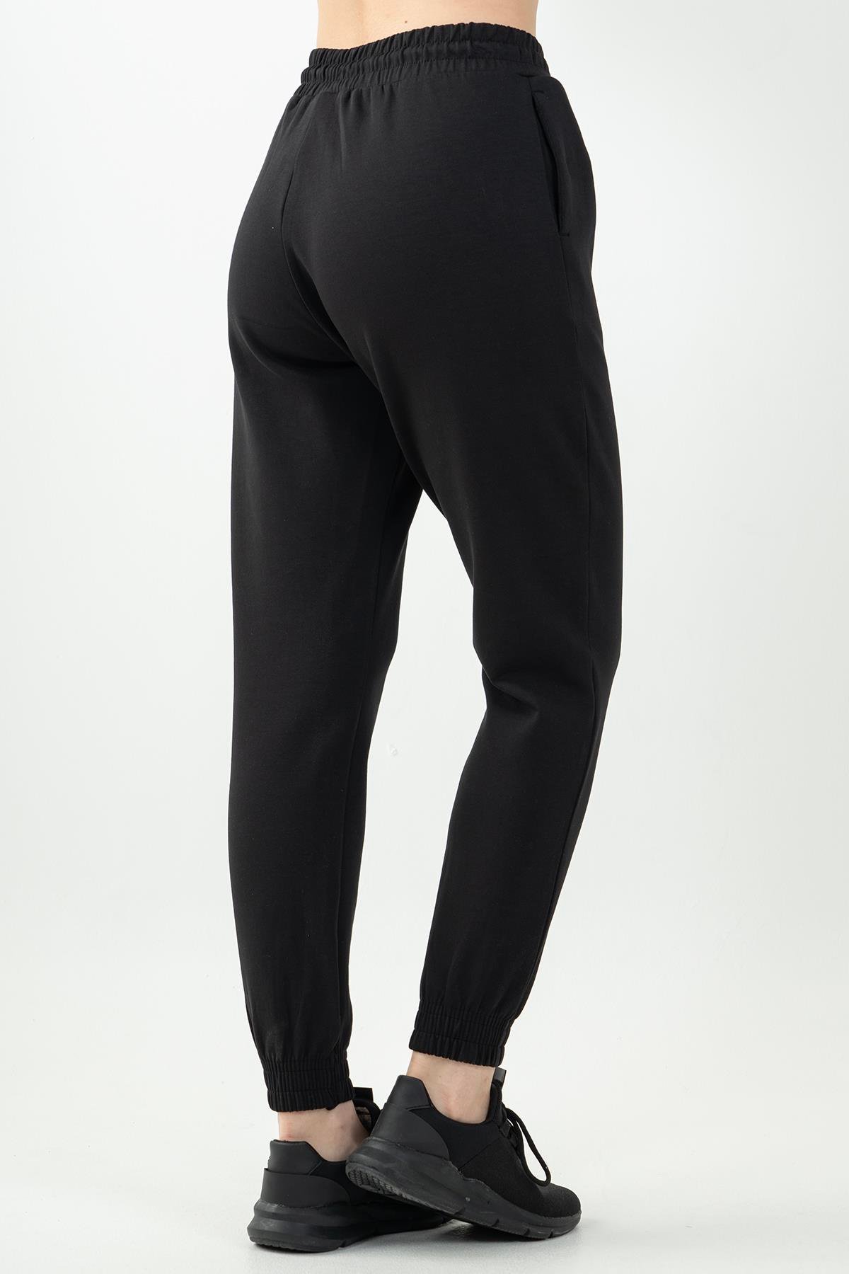 Maraton Sportswear Comfort Kadın  Dönüşlü Paça  Basic Eşofman Altı 22163