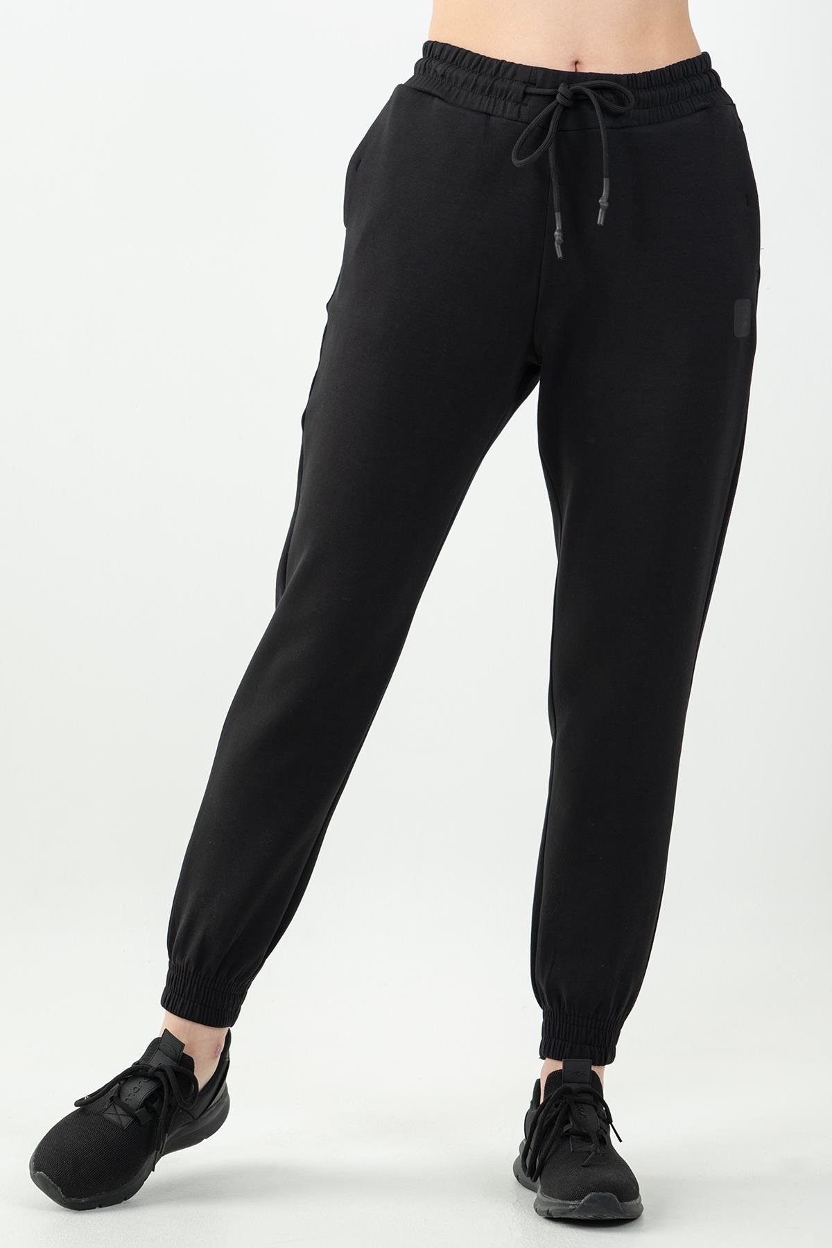Maraton Sportswear Comfort Kadın  Dönüşlü Paça  Basic Eşofman Altı 22163