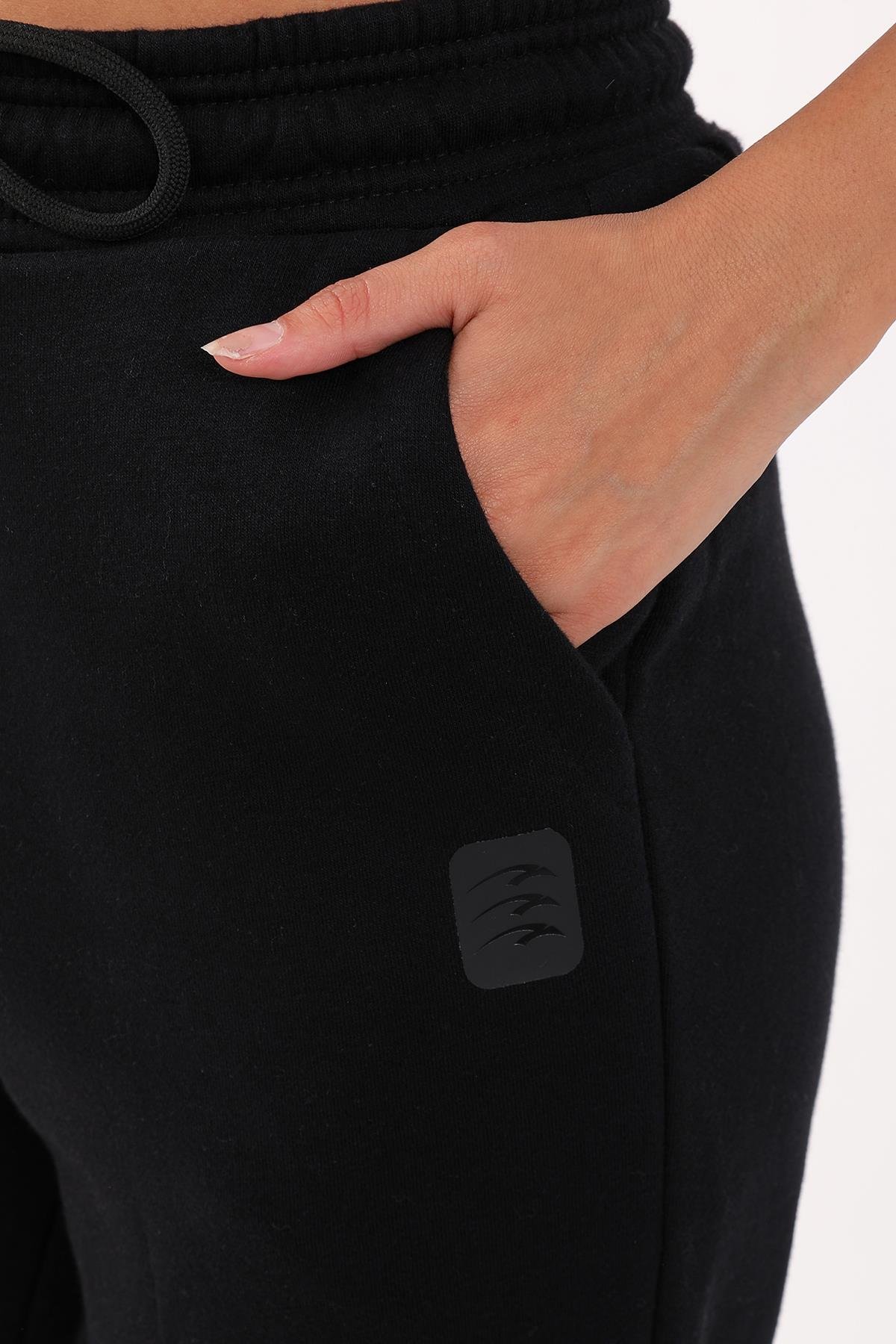 Maraton Sportswear Comfort Kadın Hakim Yaka  Uzun Kol Basic Eşofman Takımı 21912