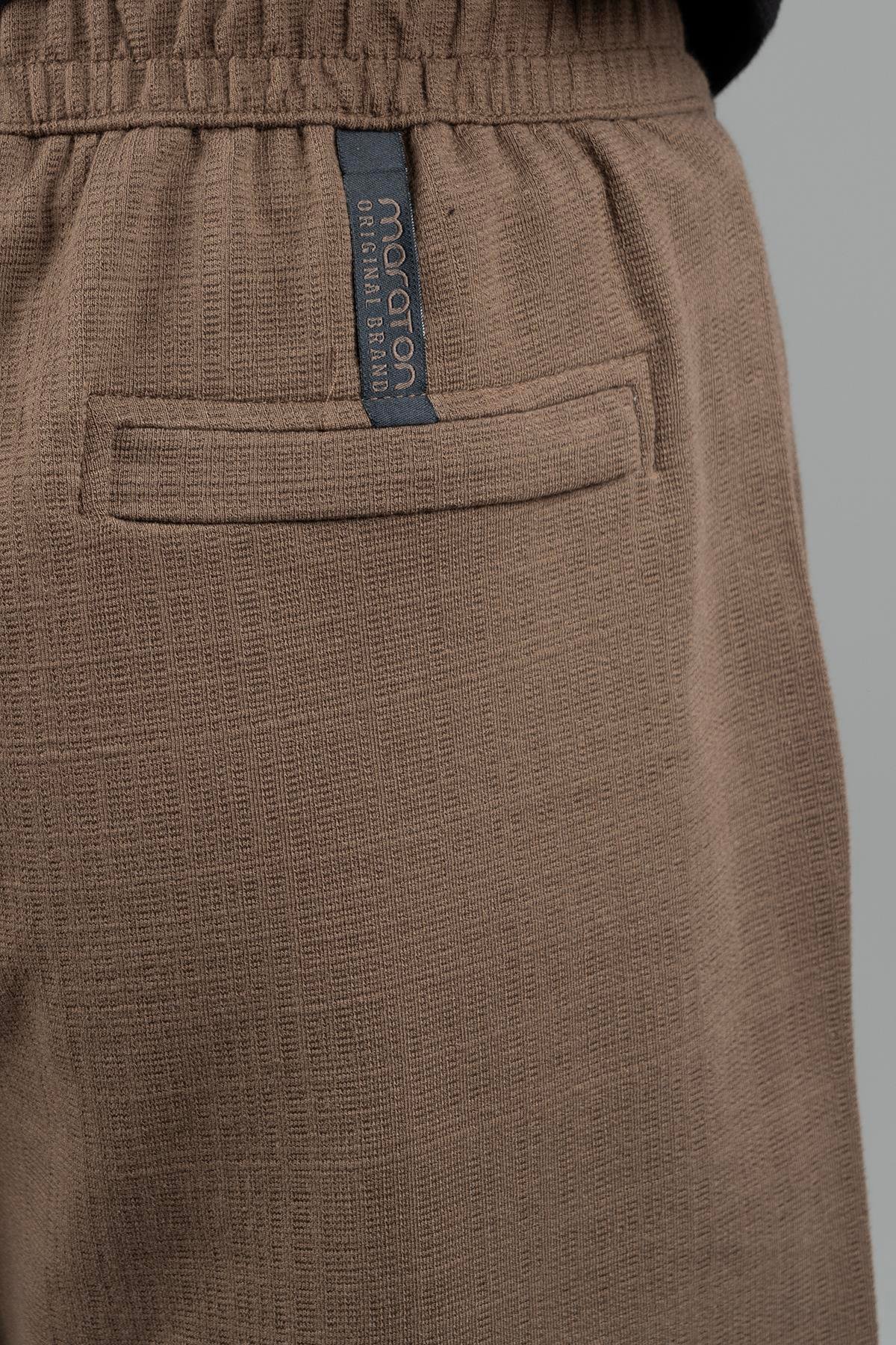 Maraton Sportswear Oversize Erkek  Şort  Basic Kakao Şort 22650
