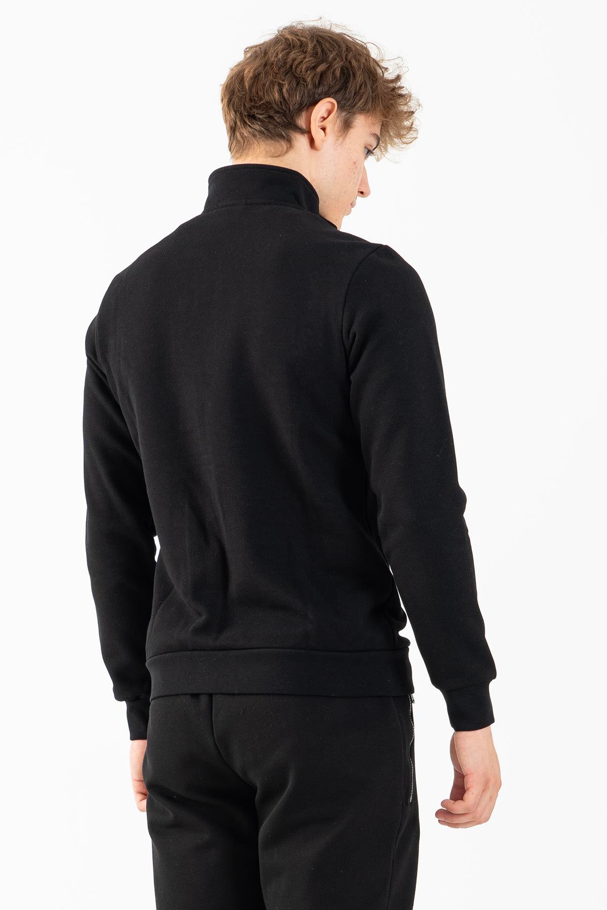 Maraton Sportswear Regular Erkek Dik Yaka  Uzun Kol Basic Eşofman Üstü 21816
