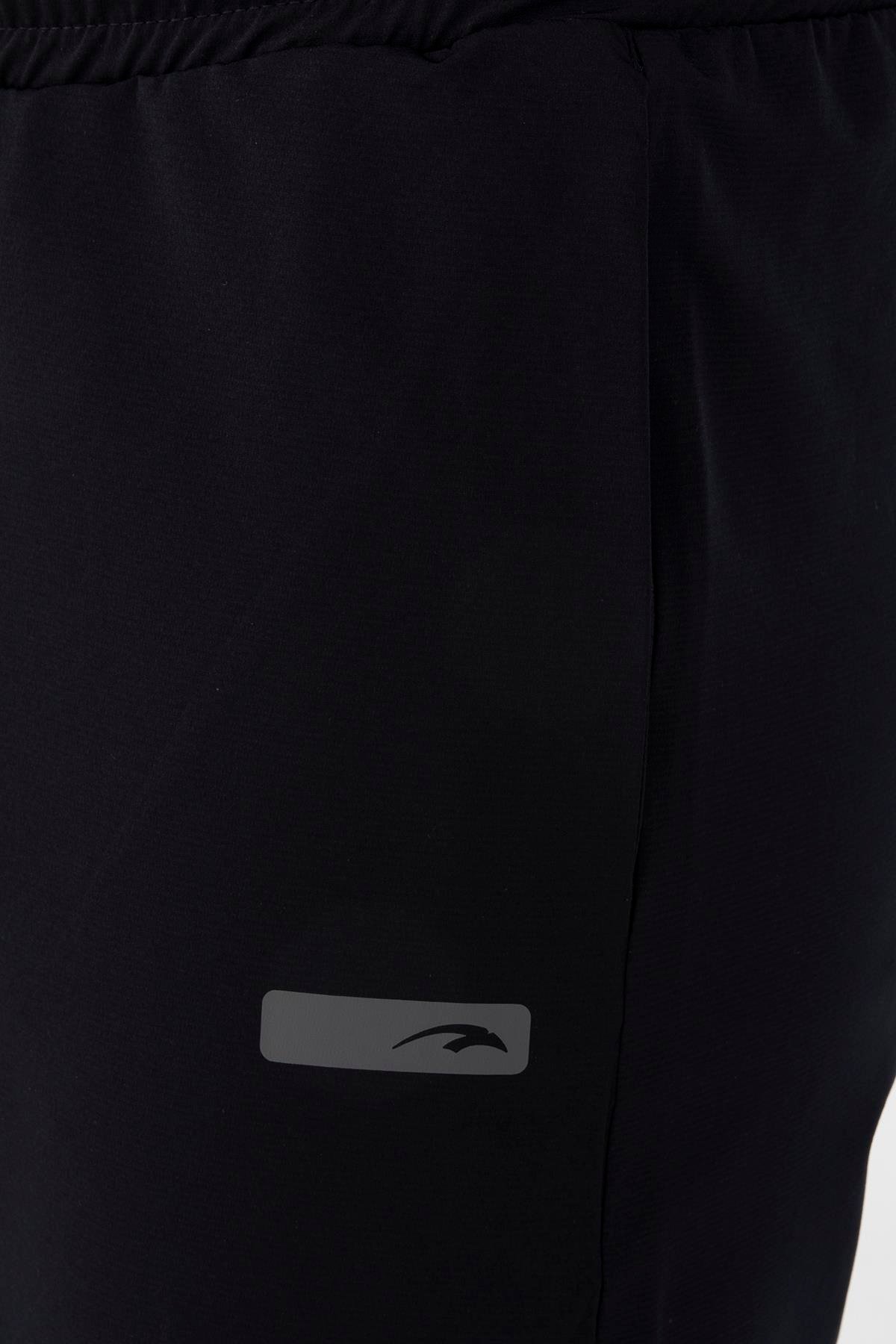 Maraton Sportswear Regular Erkek  Düz Paça  Outdoor Siyah Eşofman Altı 21393