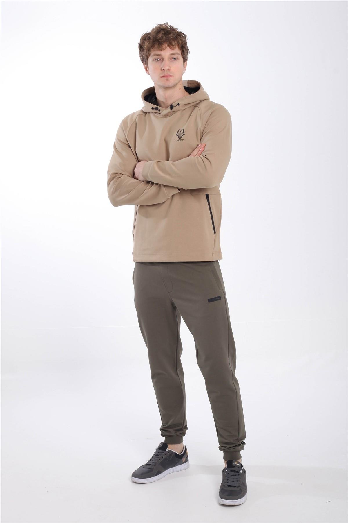 Maraton Sportswear Regular Erkek Kapşonlu  Uzun Kol  Sweatshirt 20547
