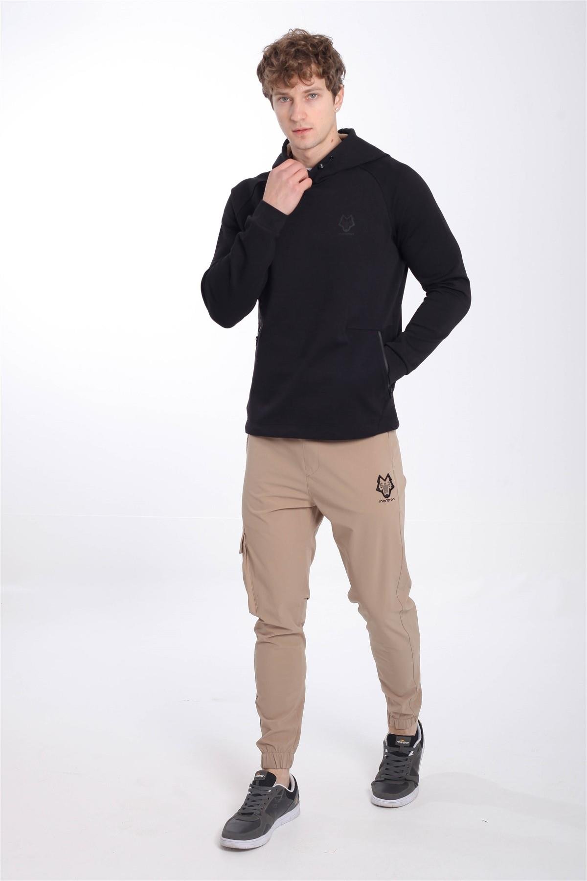 Maraton Sportswear Regular Erkek Kapşonlu  Uzun Kol  Sweatshirt 20547