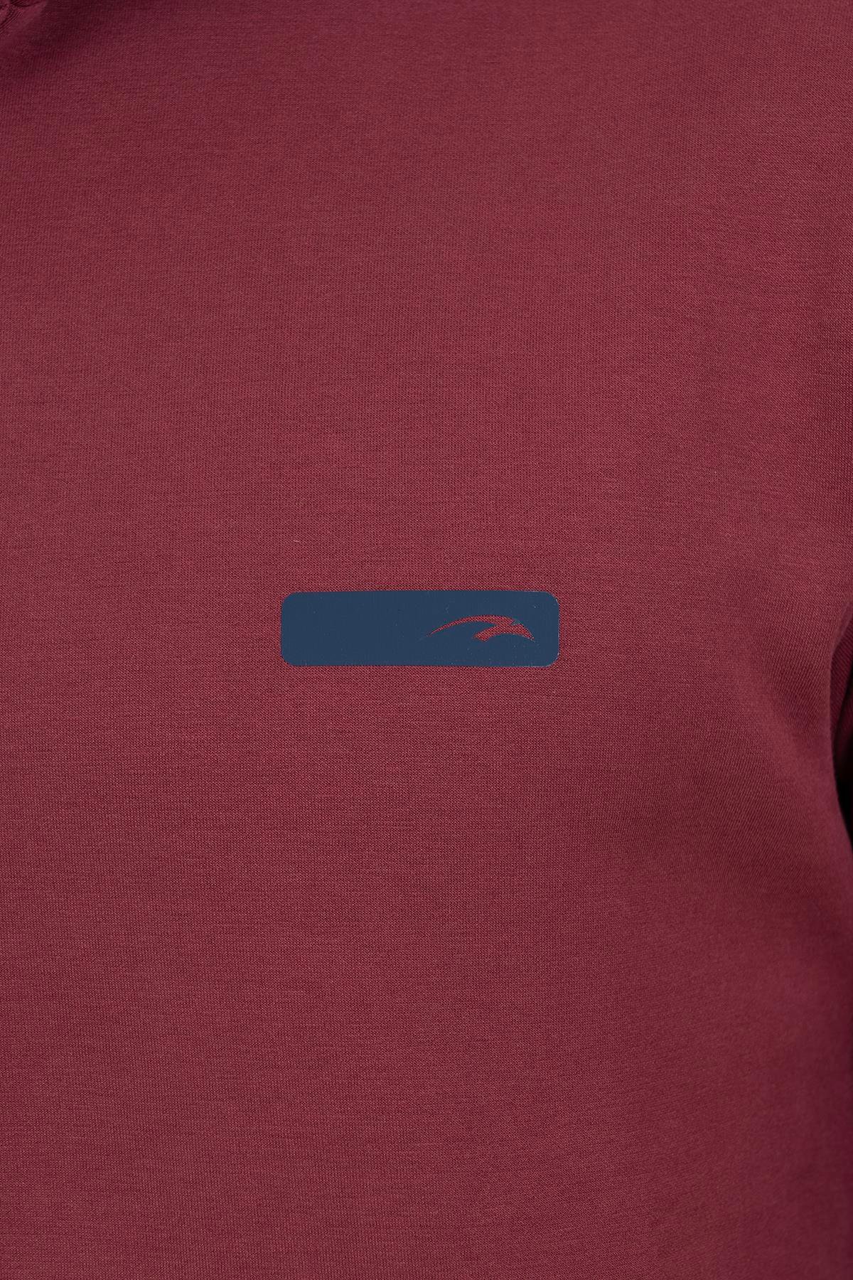 Maraton Sportswear Regular Erkek Kapşonlu  Uzun Kol Basic Eşofman Üstü 21348