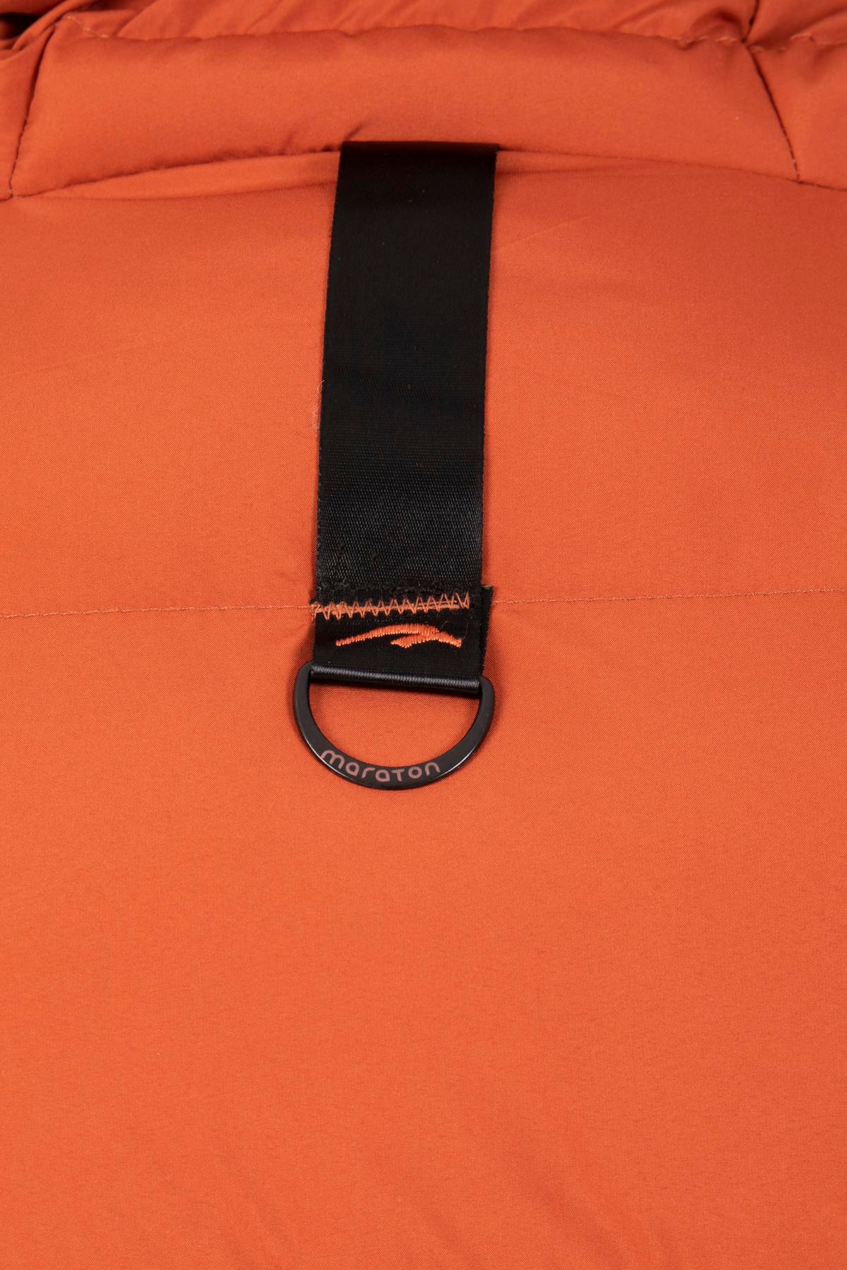 Maraton Sportswear Regular Erkek Kapşonlu  Uzun Kol Basic Mont 21259