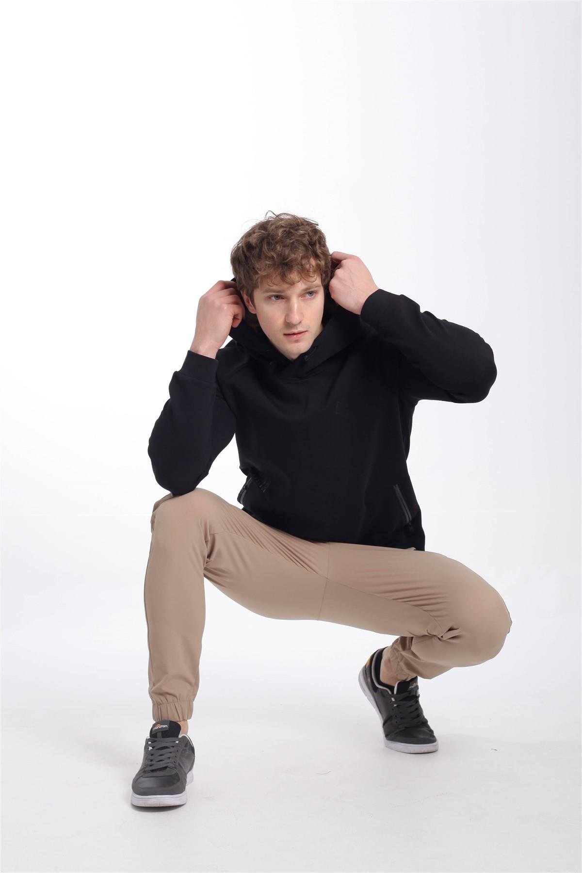 Maraton Sportswear Regular Erkek Kapşonlu  Uzun Kol  Sweatshirt 20547