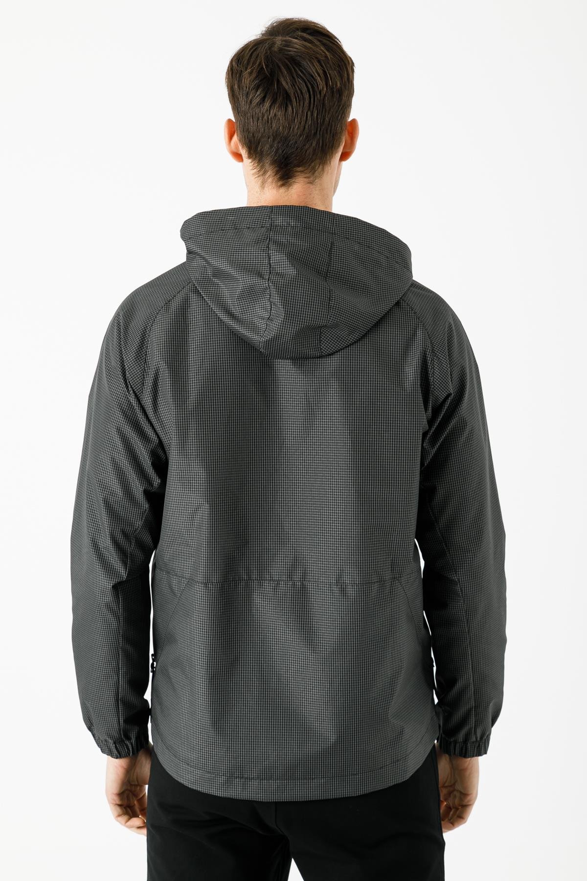 Maraton Sportswear Regular Erkek Kapşonlu  Uzun Kol Basic Yağmurluk 20132