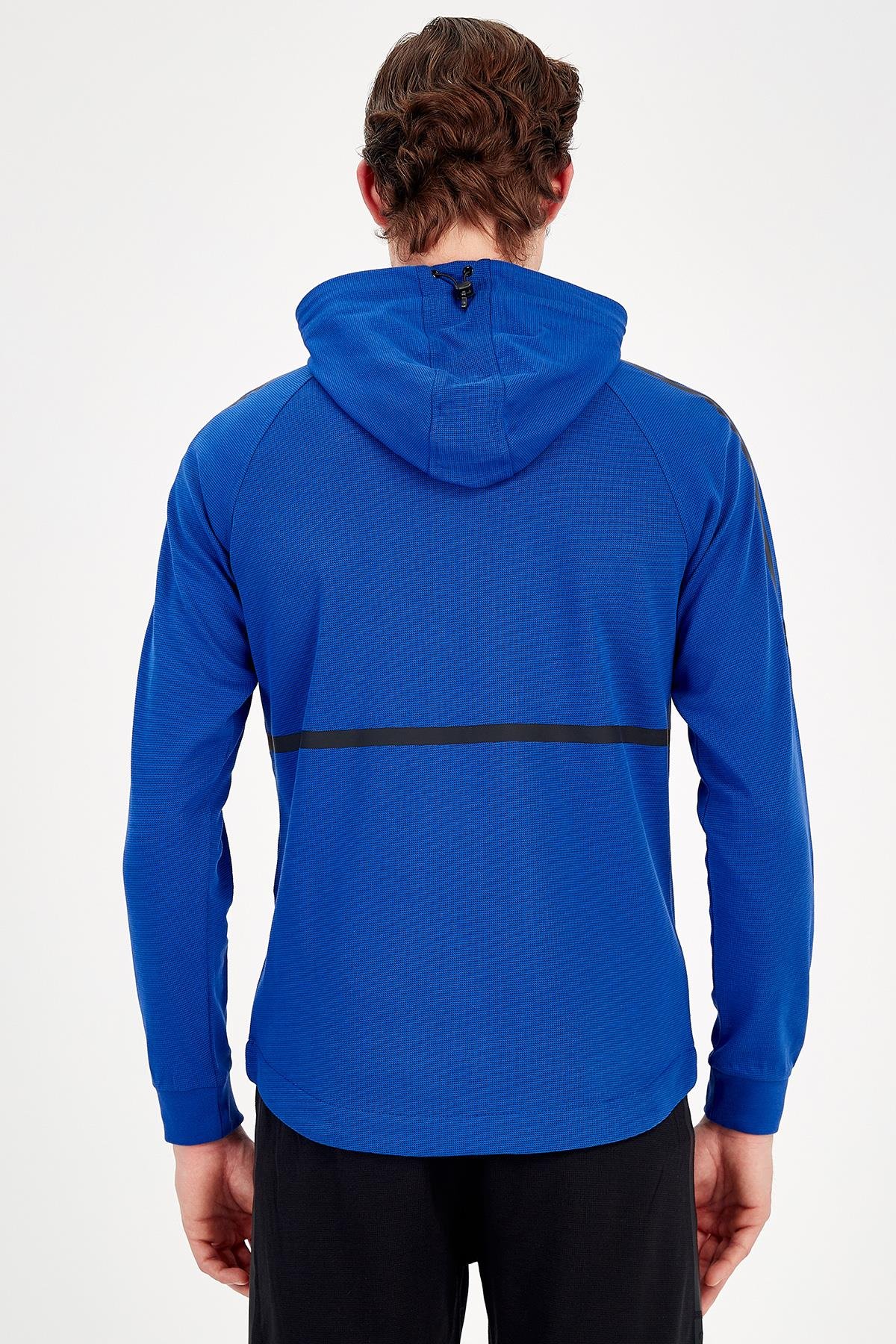 Maraton Sportswear Regular Erkek Kapşonlu  Uzun Kol Basic Eşofman Üstü 18852