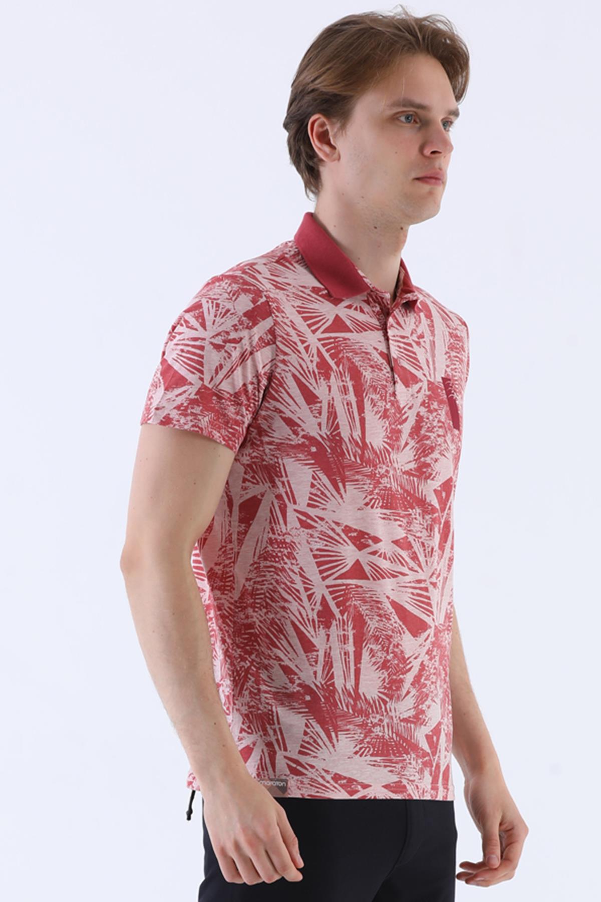 Maraton Sportswear Regular Erkek Polo Yaka  Kısa Kol Beach T-shirt 20604