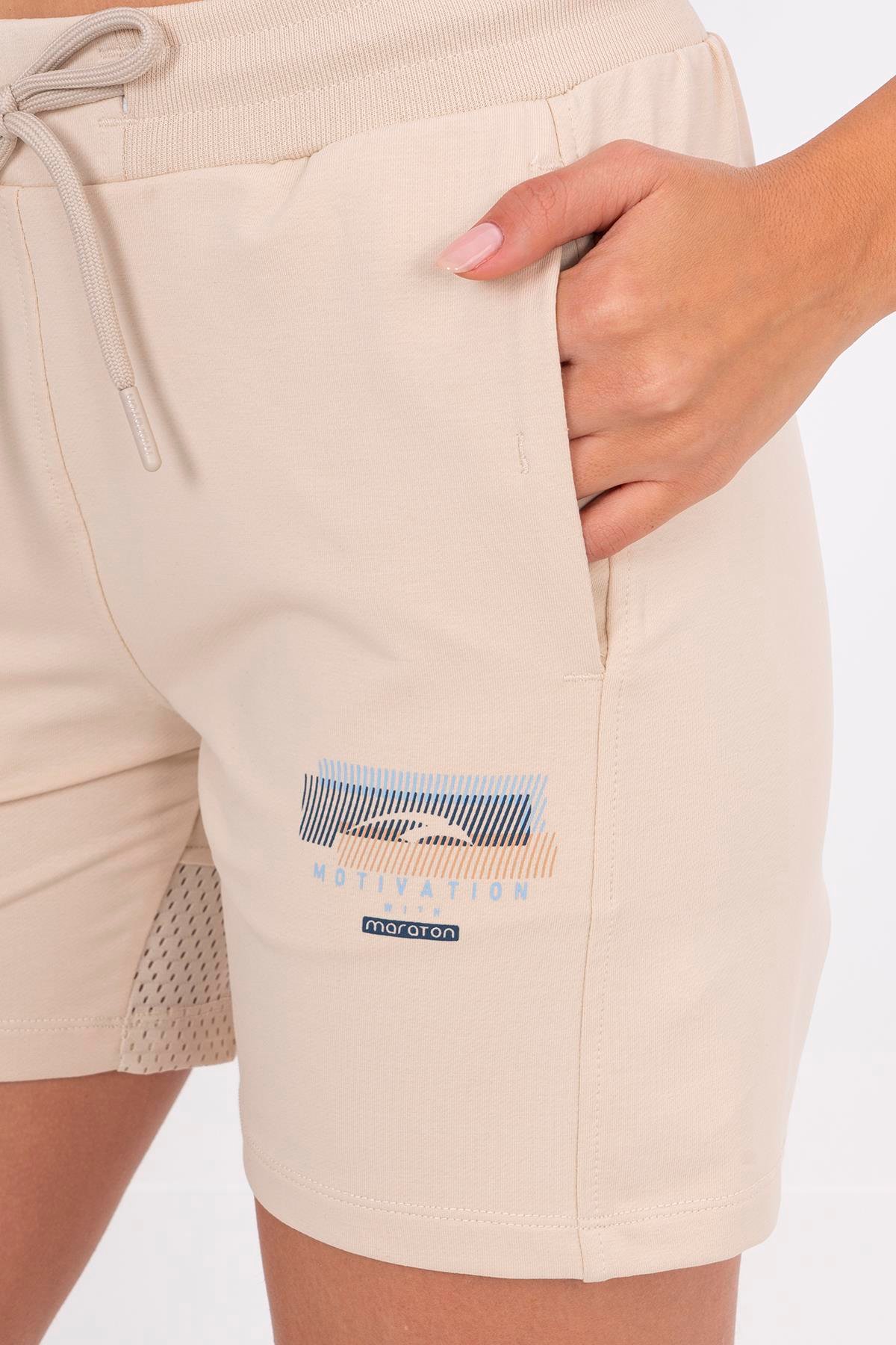 Maraton Sportswear Regular Kadın    Basic Şort 20726