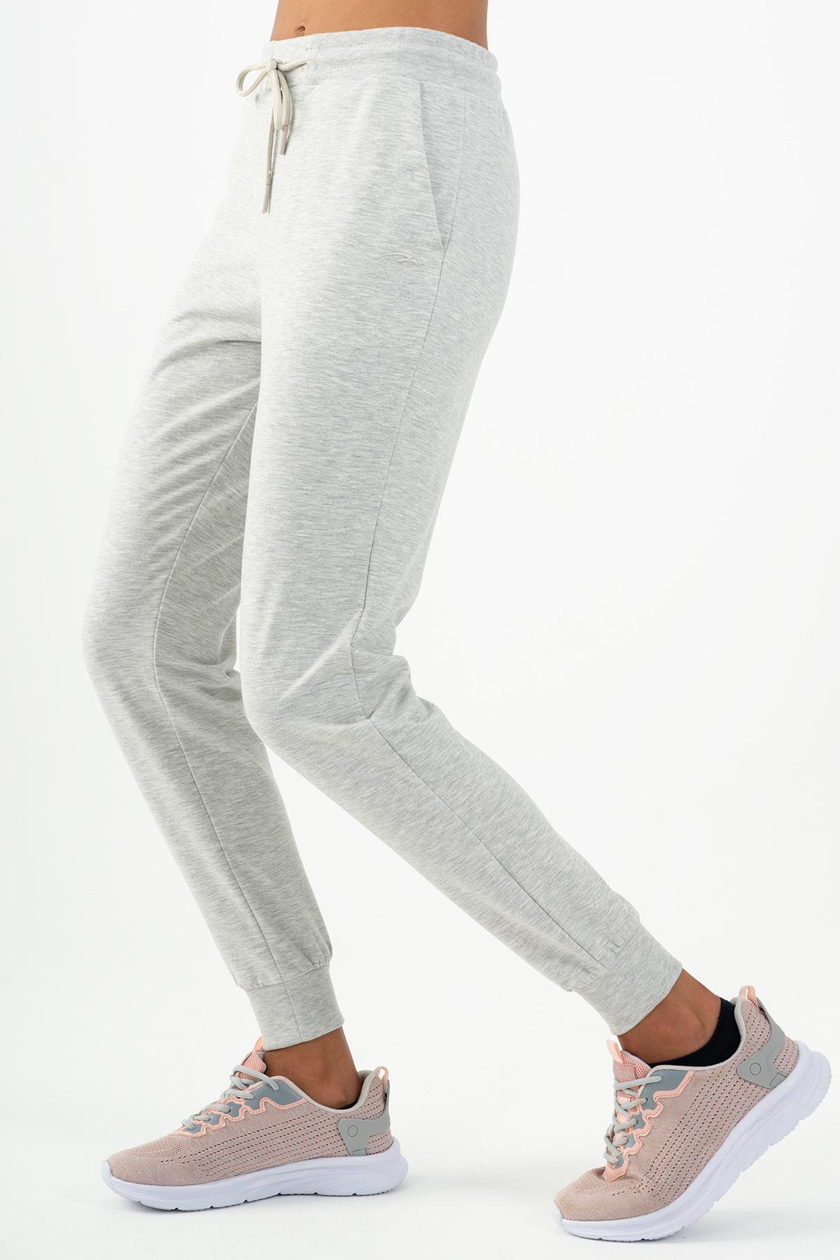 Maraton Sportswear Regular Kadın  Ribana Paça  Basic Eşofman Altı 22181