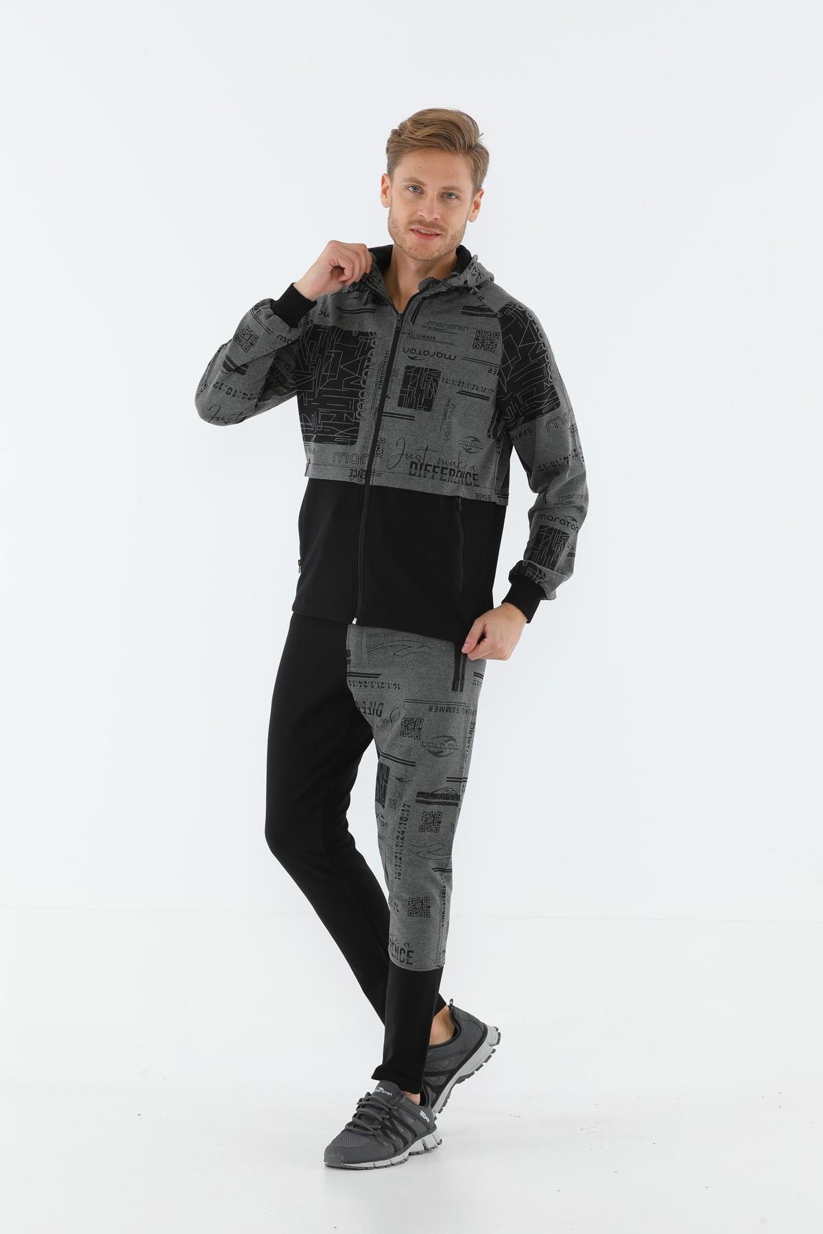 Maraton Sportswear SlimFit Erkek  Dar Paça  Basic Eşofman Altı 19923