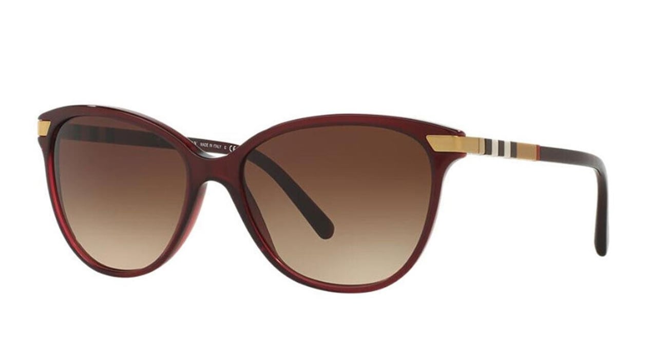 BURBERRY  4216 3014/13 57  Unisex MÜRDÜM Çekik Çerçeve Güneş Gözlüğü