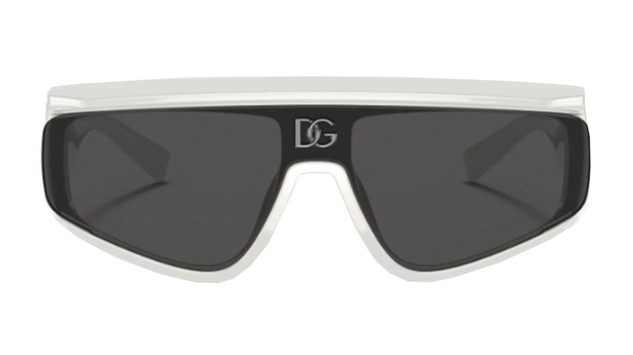 DOLCE&GABBANA  6125 3312/87 46  Unisex BEYAZ Köşeli Çerçeve Güneş Gözlüğü