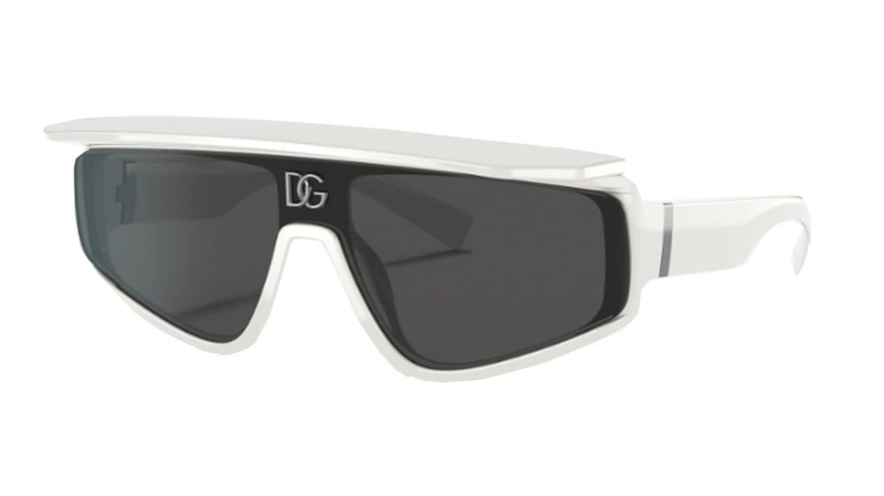 DOLCE&GABBANA  6125 3312/87 46  Unisex BEYAZ Köşeli Çerçeve Güneş Gözlüğü