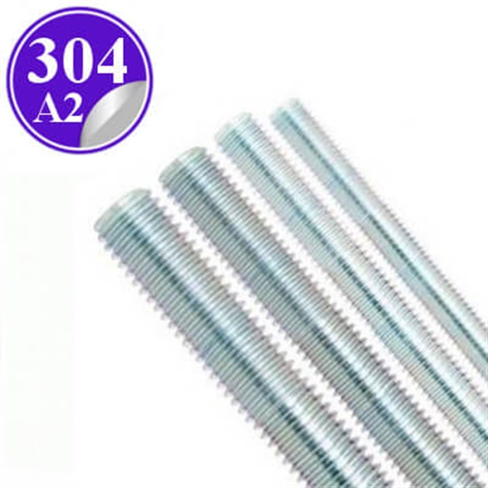PASLANMAZ ÇELİK 304 KALİTE inox a2 GİJON saplama tij