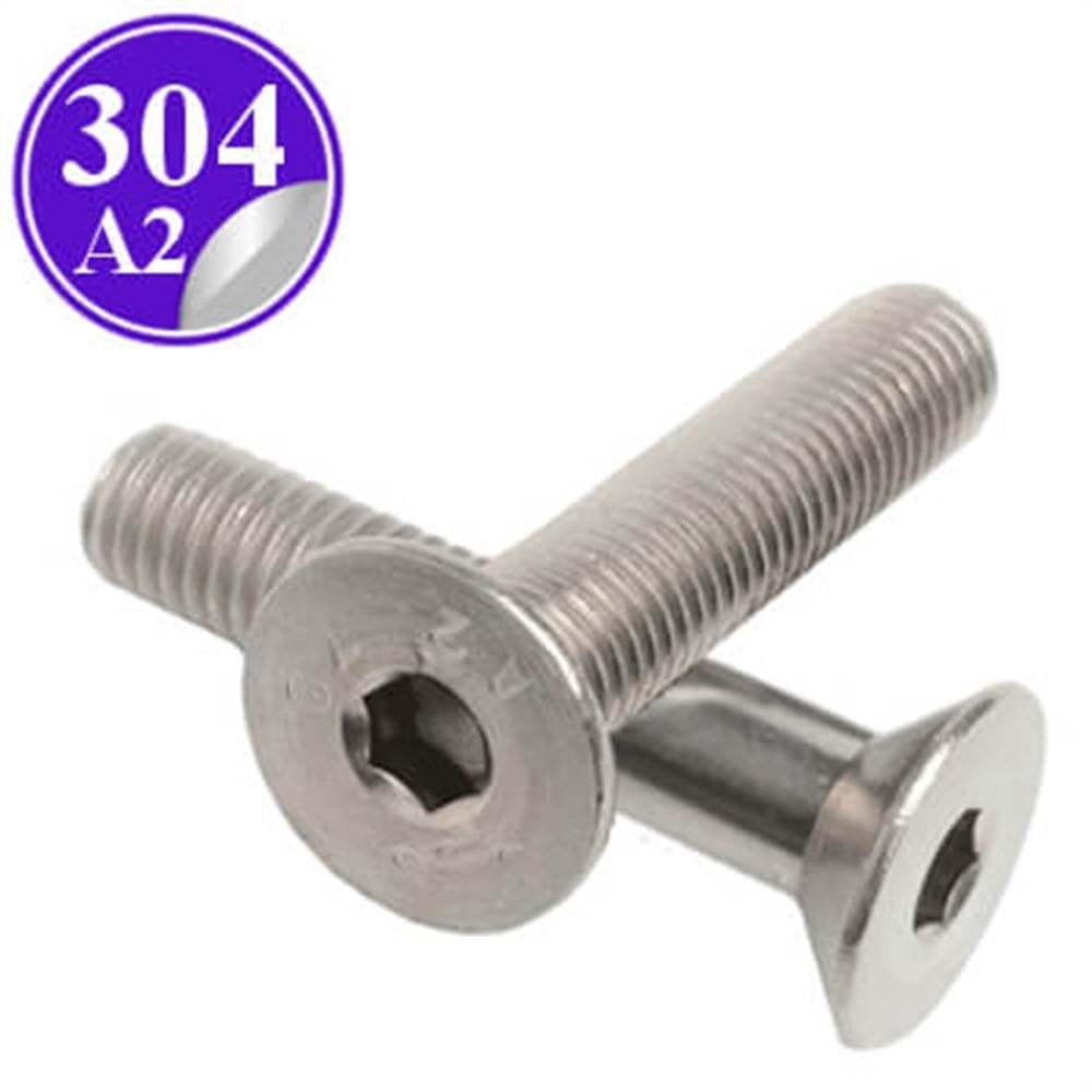 PASLANMAZ ÇELİK 304 KALİTE HAVŞA BAŞLI İMBUS CİVATA inox a2 havşabaş imbus civata online satış
