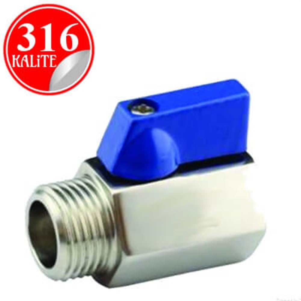 PASLANMAZ ÇELİK 316 KALİTE MİNİ VANA