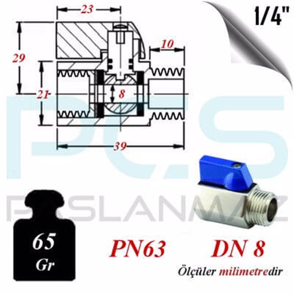 PASLANMAZ ÇELİK 316 KALİTE MİNİ VANA