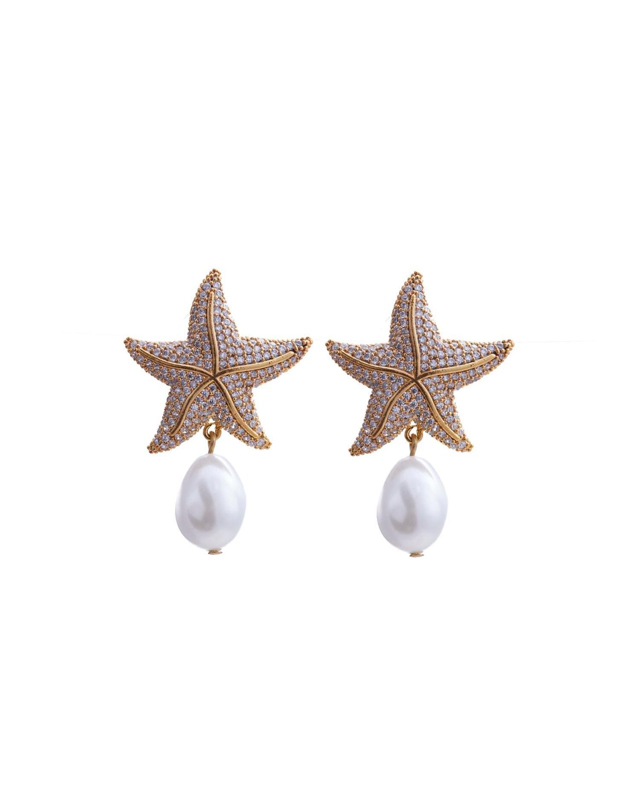 PEARLSTAR ALTIN KAPLAMA KÜPE