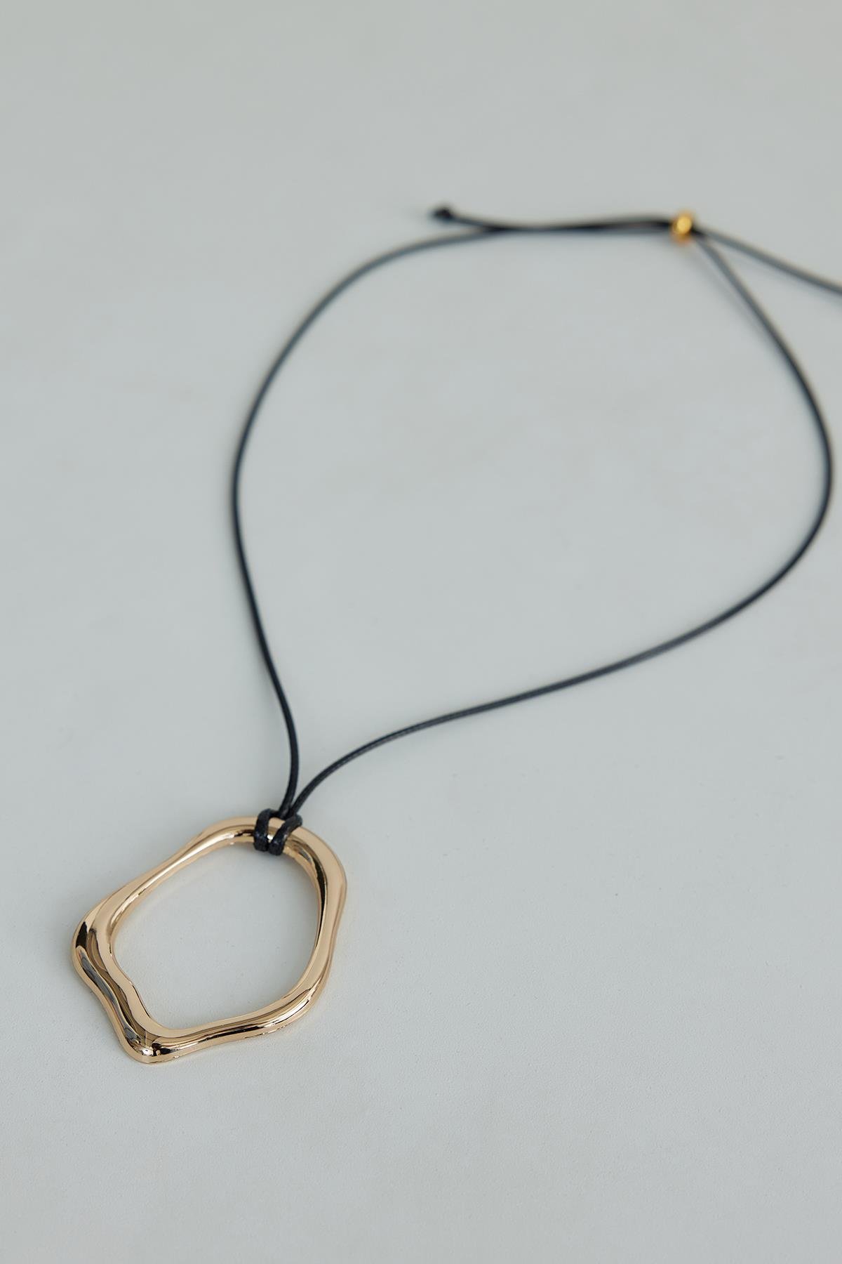 Gold Aria Asimetrik Kolye
