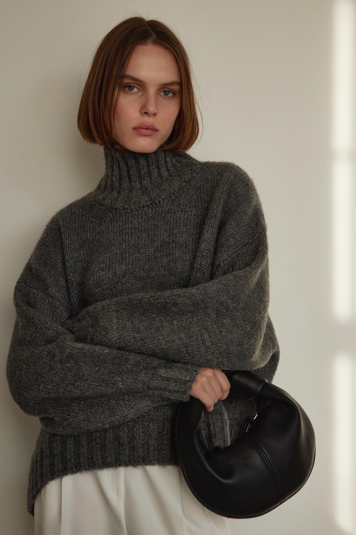 Siyah Mini Bowl Bag