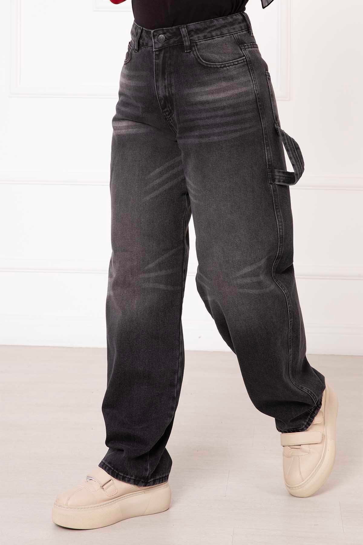Baggy Kot Pantolon Siyah