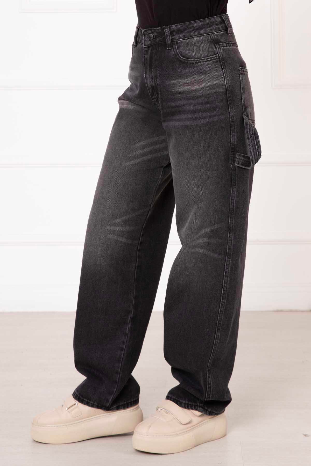 Baggy Kot Pantolon Siyah