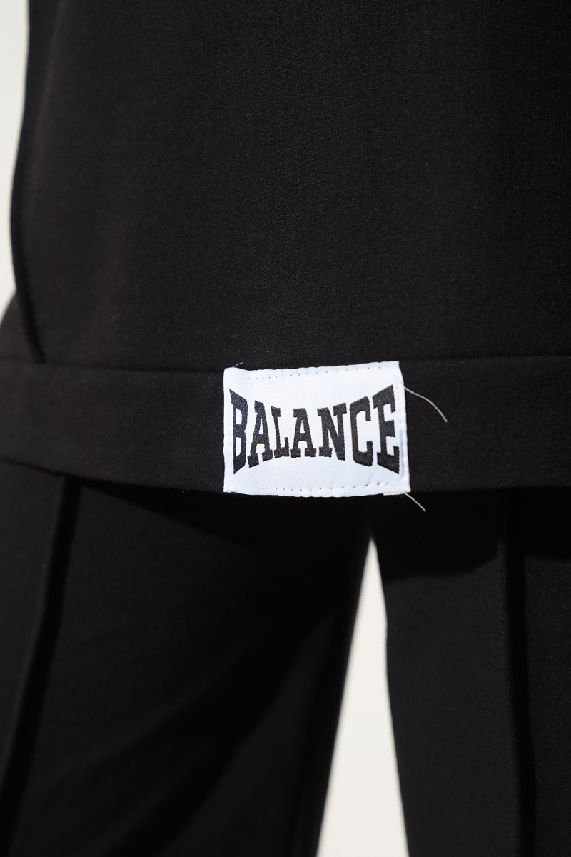 Balance Armalı Kapüşonlu Salaş İkili Takım Siyah