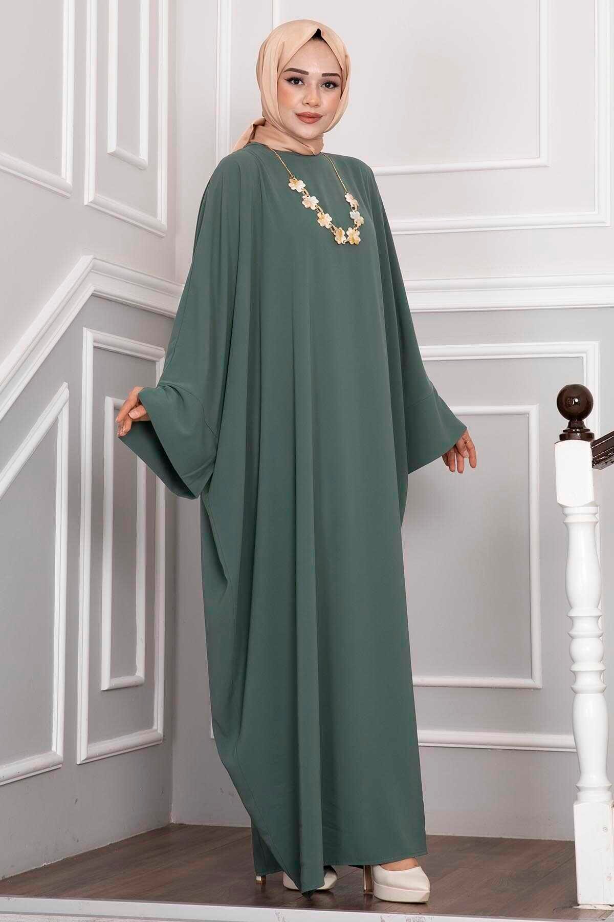 Ceyda Tesettür Abaya Mint
